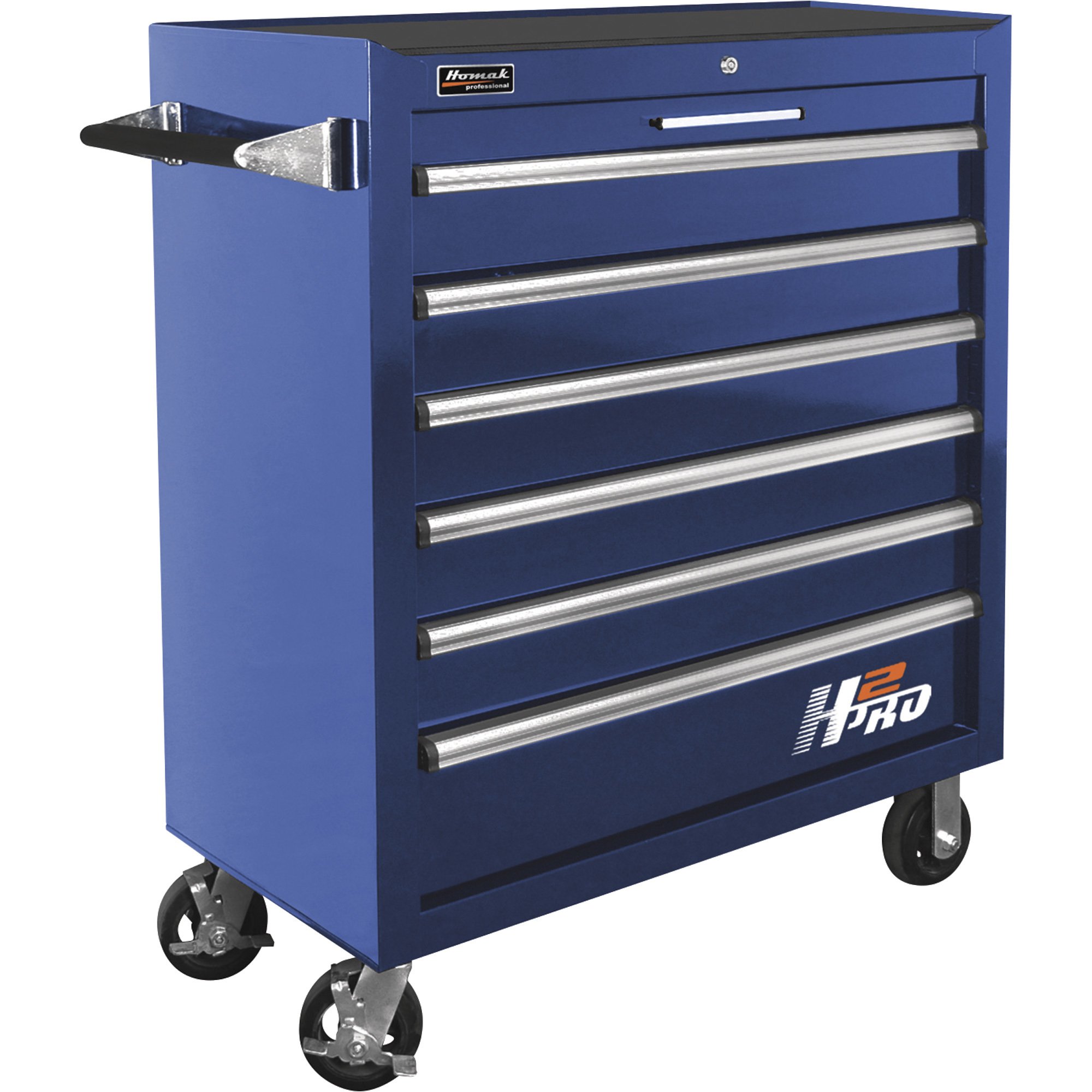 Homak H2PRO 36in. 6-Drawer Rolling Tool Cabinet — 36 1/8in.W x 22