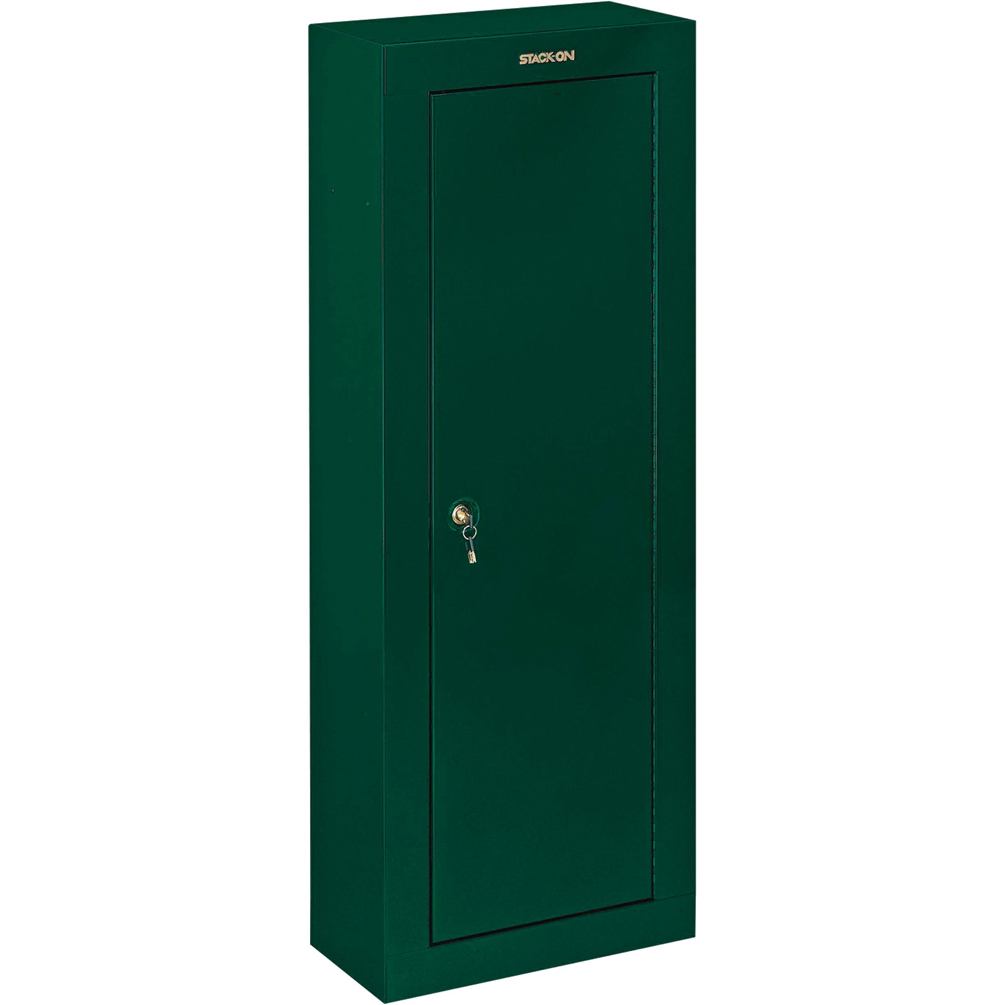 Stack-On 8-Gun Steel Security Cabinet — Key Lock, 21in.W x 10in.D x 55in.H, Model# GC-908-5DS