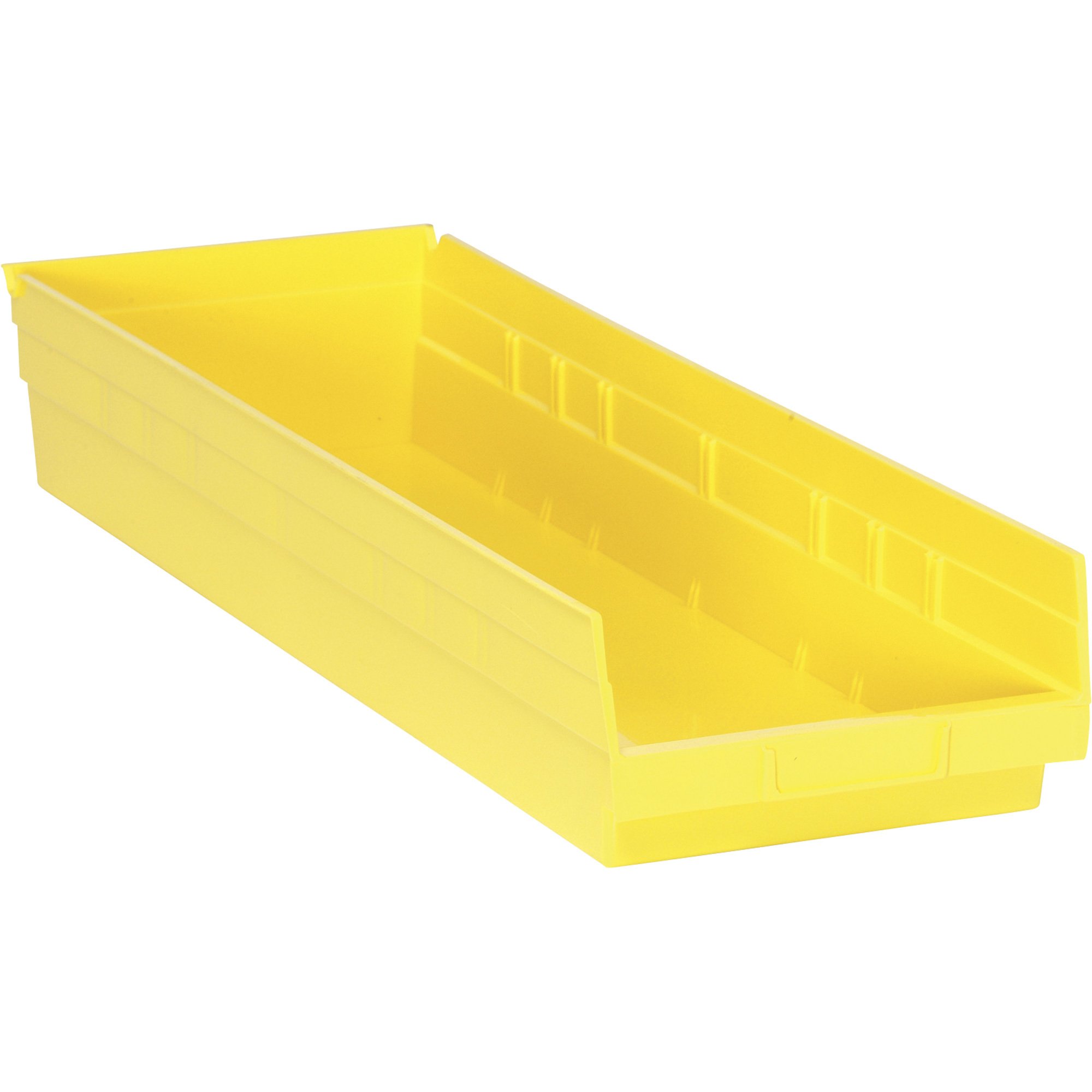 Quantum Storage Economy Shelf Bins — 23 5/8in. x 8 3/8in. x 4in. Size, Carton of 6