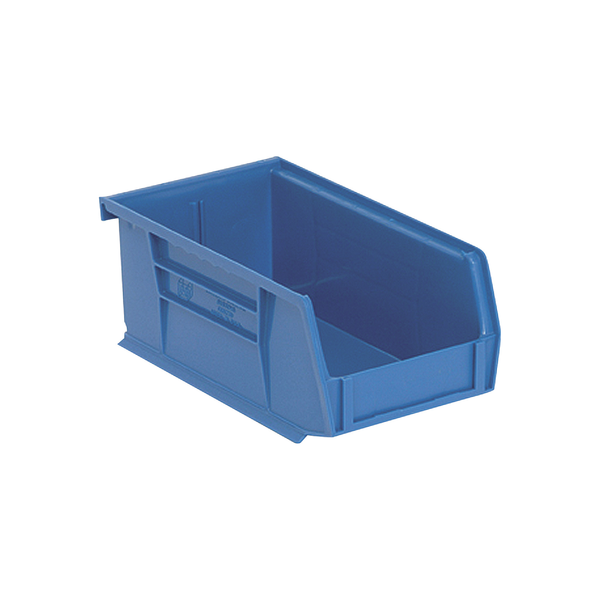 Quantum Storage Heavy Duty Stacking Bins, 7 3/8in. x 4 1/8in. x 3in. Size, Blue, Carton of 24, Model# QUS220BLCS