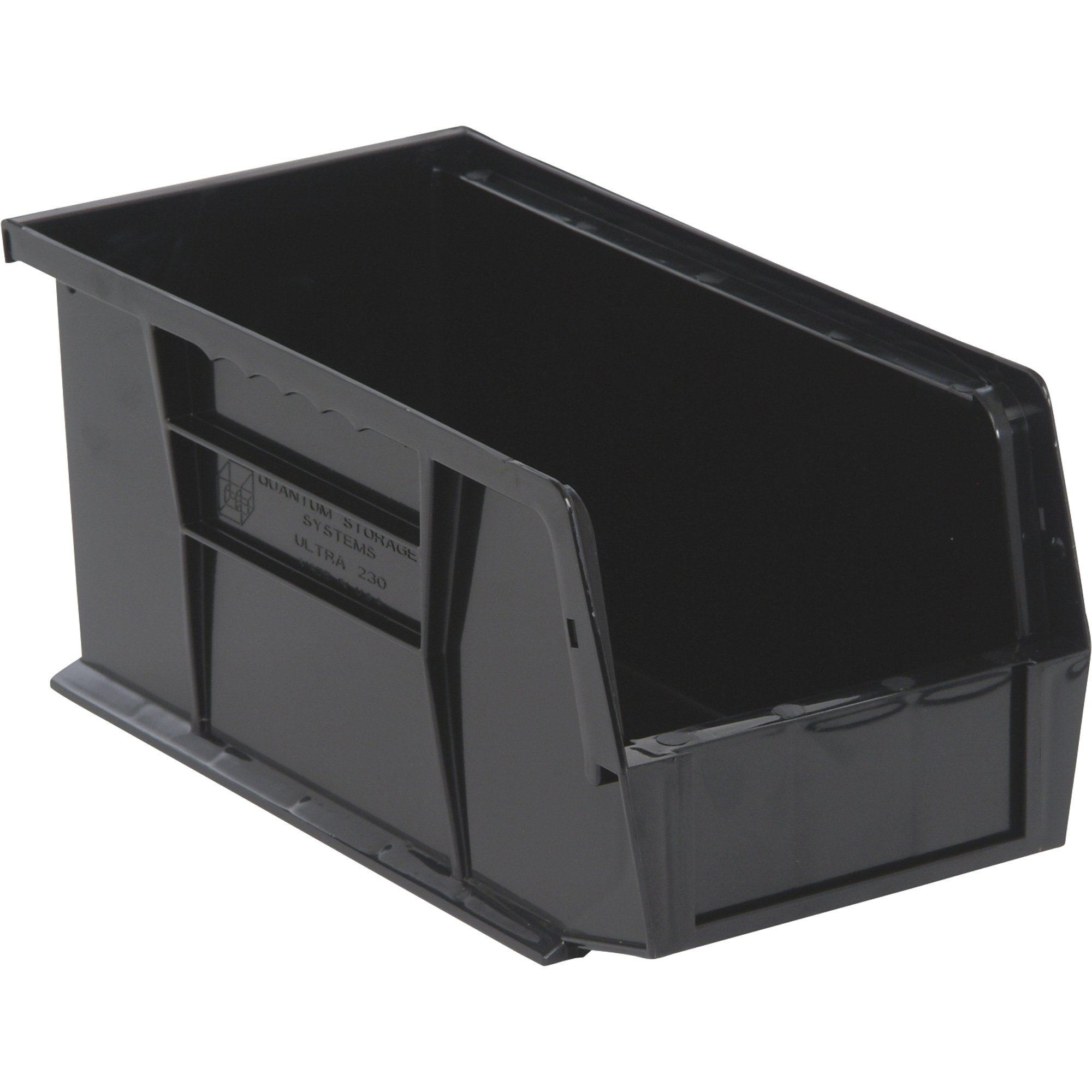 Quantum Storage Heavy Duty Stacking Bins — 10 7/8in. x 5 1/2in. x 5in. Size, Carton of 12