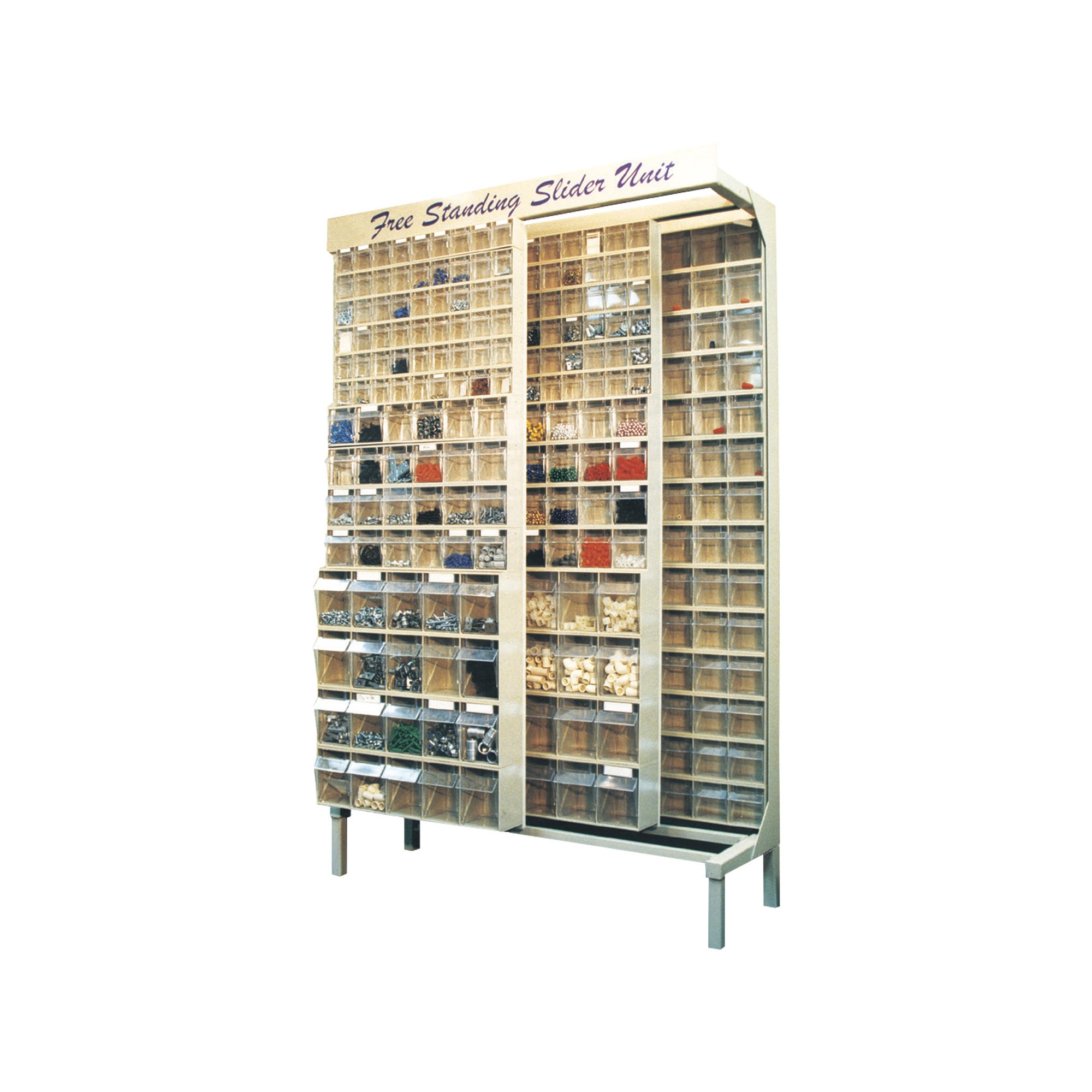 Quantum Storage Free Standing Slider System — 16in. x 48in. x 67in. Size