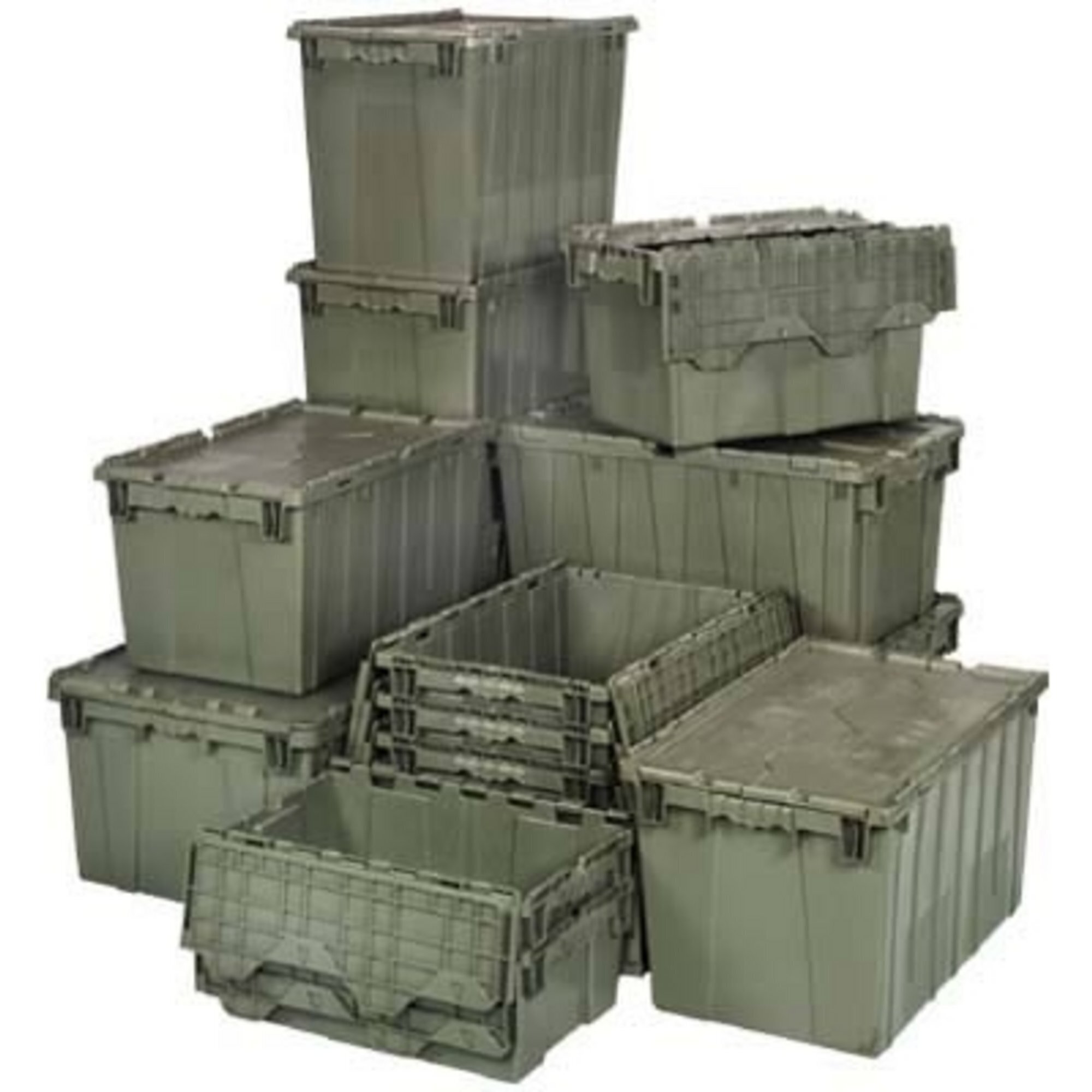 Quantum Storage Heavy Duty Attached Top Container, 21 1/2in. x 15 1/4in. x 12 3/4in. Size