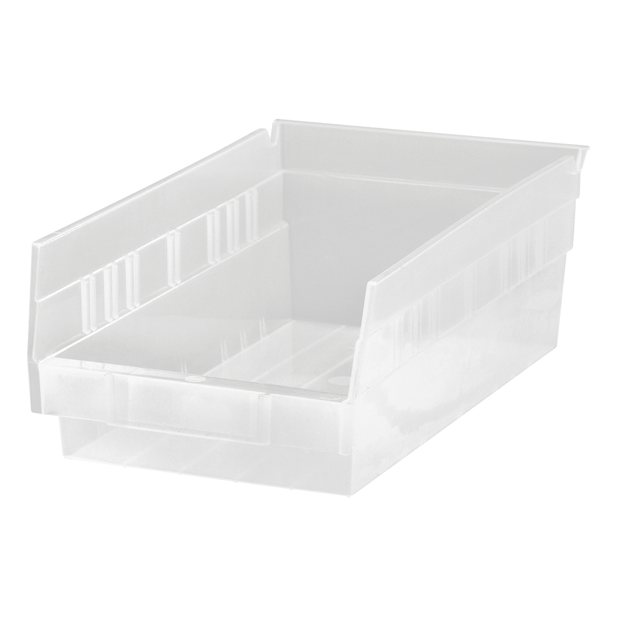 Quantum Storage Shelf Bin, 11 5/8in. x 6 5/8in. x 4in., Clear, Carton of 30, Model# QSB102CLCS