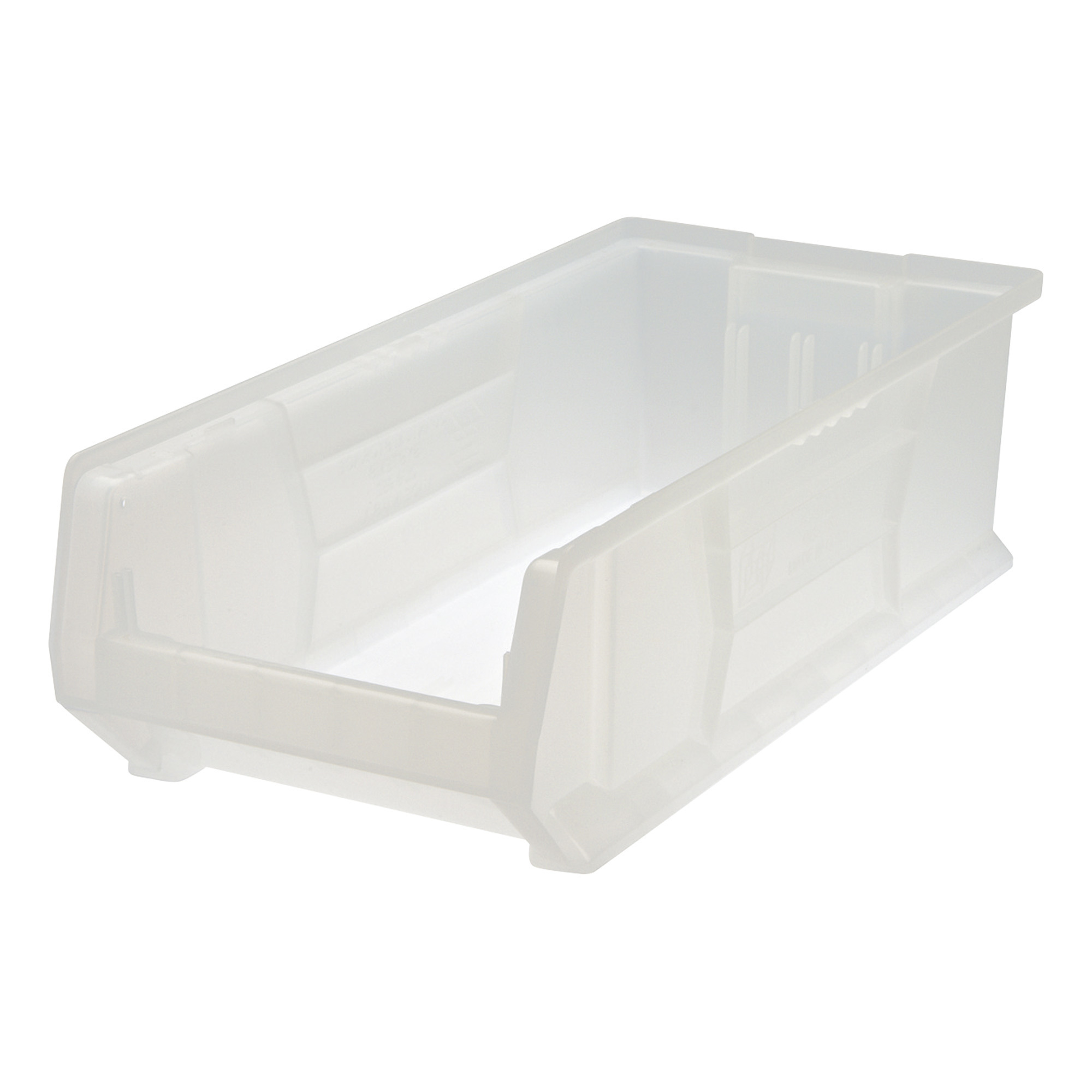 Quantum Storage Hulk Bin, 23 7/8in. x 11in. x 7in., Clear, Carton of 4, Model# QUS952CLCS