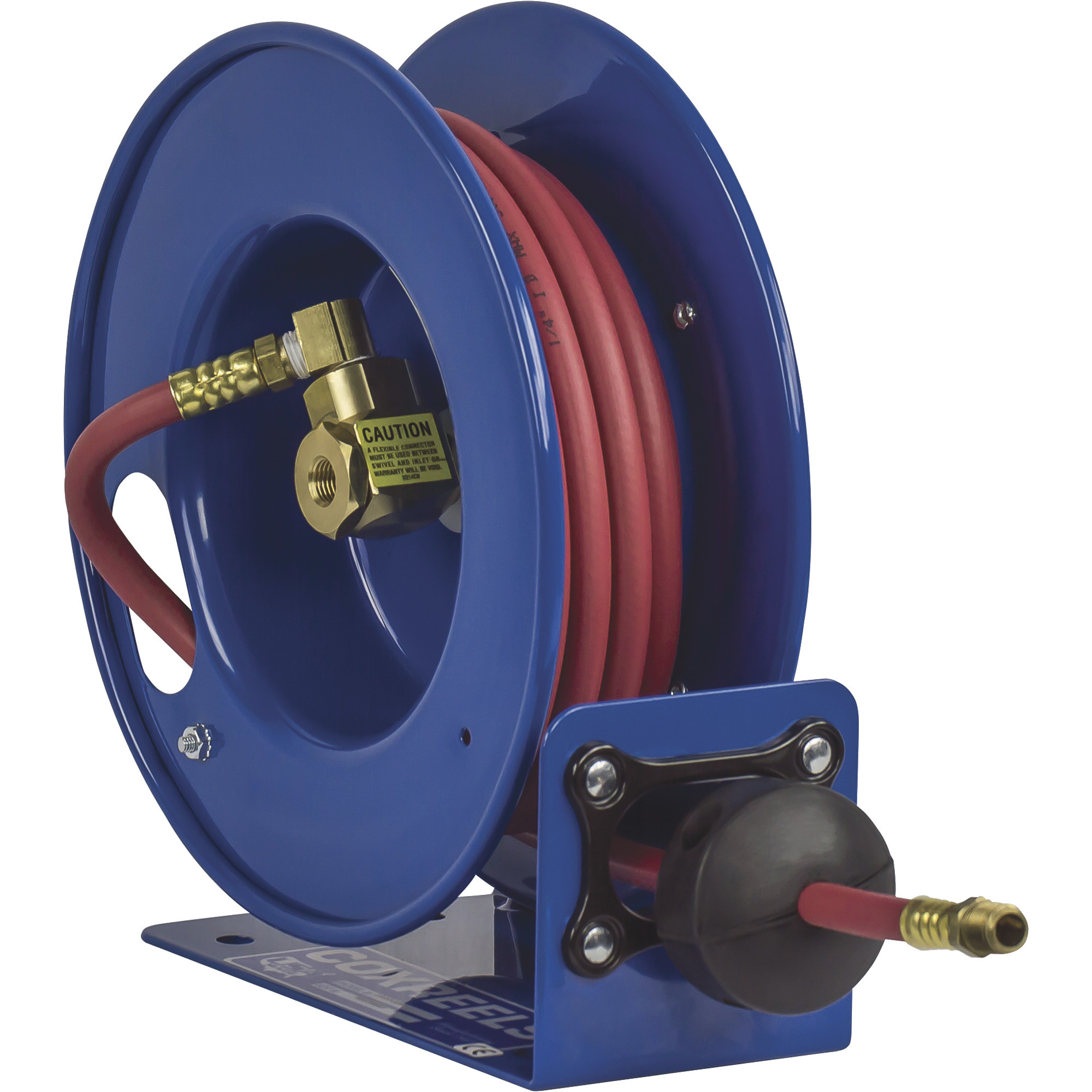 Coxreels Air Hose Reel, With 3/8in. x 25ft. PVC Hose, Max. 300 PSI