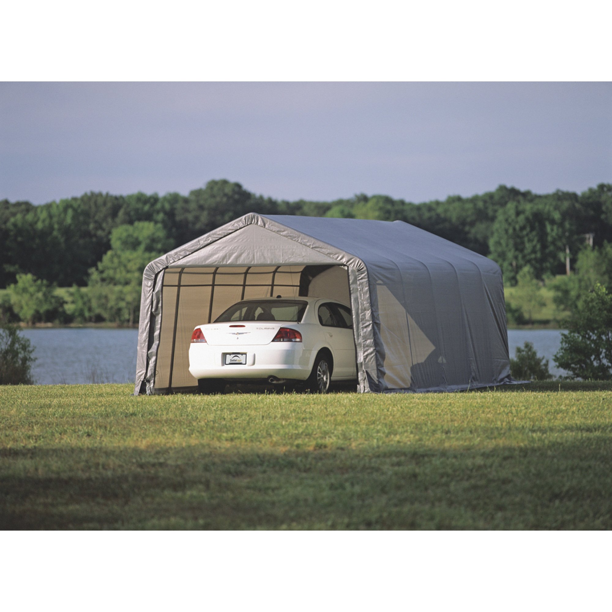ShelterLogic Peak Style Garage/Storage Shelter — 20ft.L x 13ft.W x 10ft