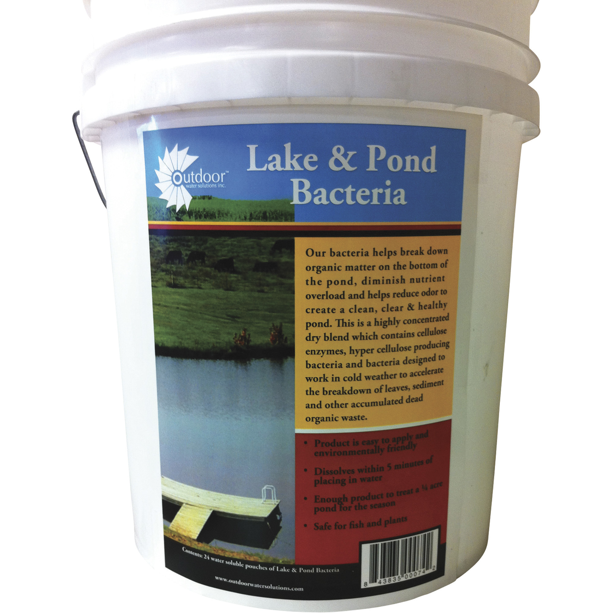 Outdoor Water Solutions Water-Clearing Bacteria, 50 Pack of 8oz. Pouches, Model# PSP0132