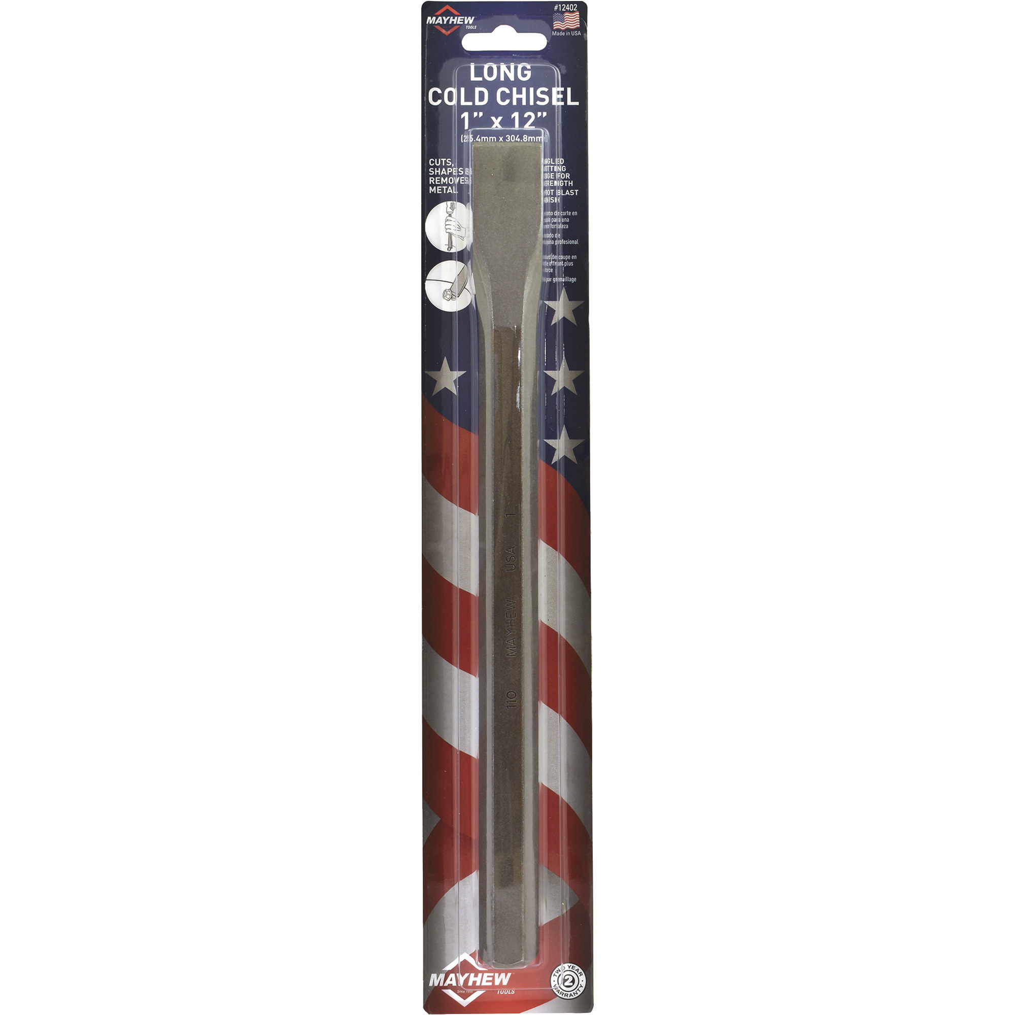 Mayhew 1in. x 12in. Long Cold Chisel | Northern Tool