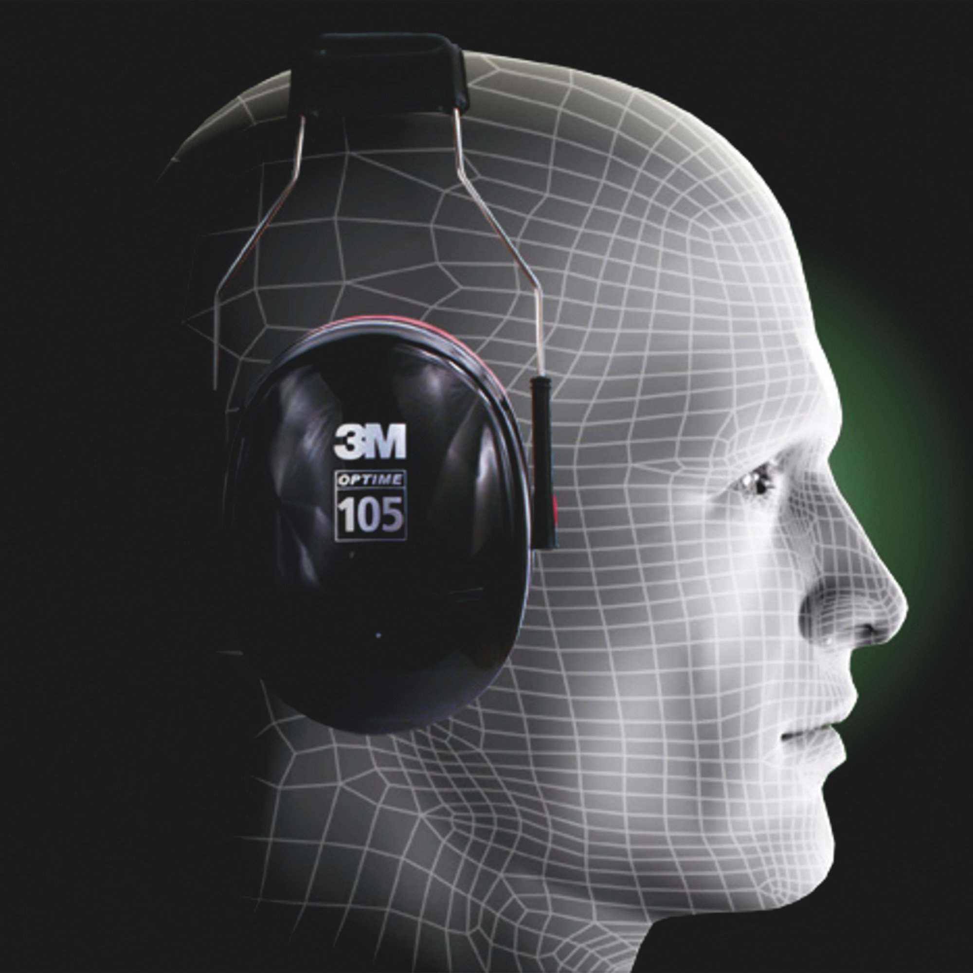 3M Peltor Optime OvertheHead Ear Muffs Hearing Protector — NRR 30dB, Model H10AHV Northern