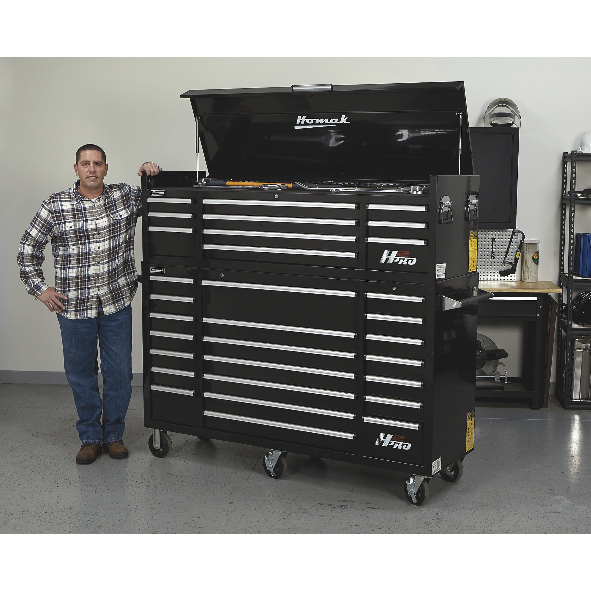 HOMAK 72\" ツールキャビネット RSPro 12 038580 HOMAK 72