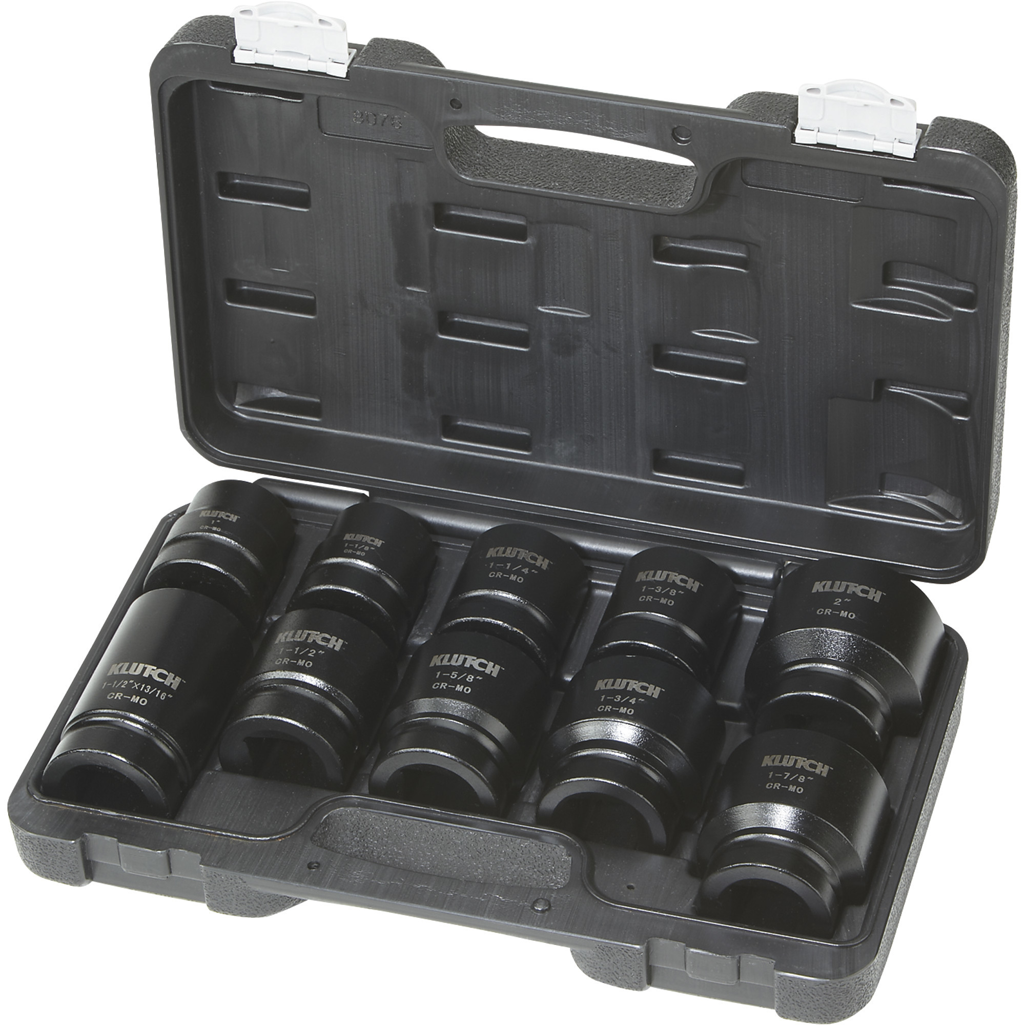 Klutch Impact Socket Set, 10Pc., 1in.Drive, SAE Northern Tool
