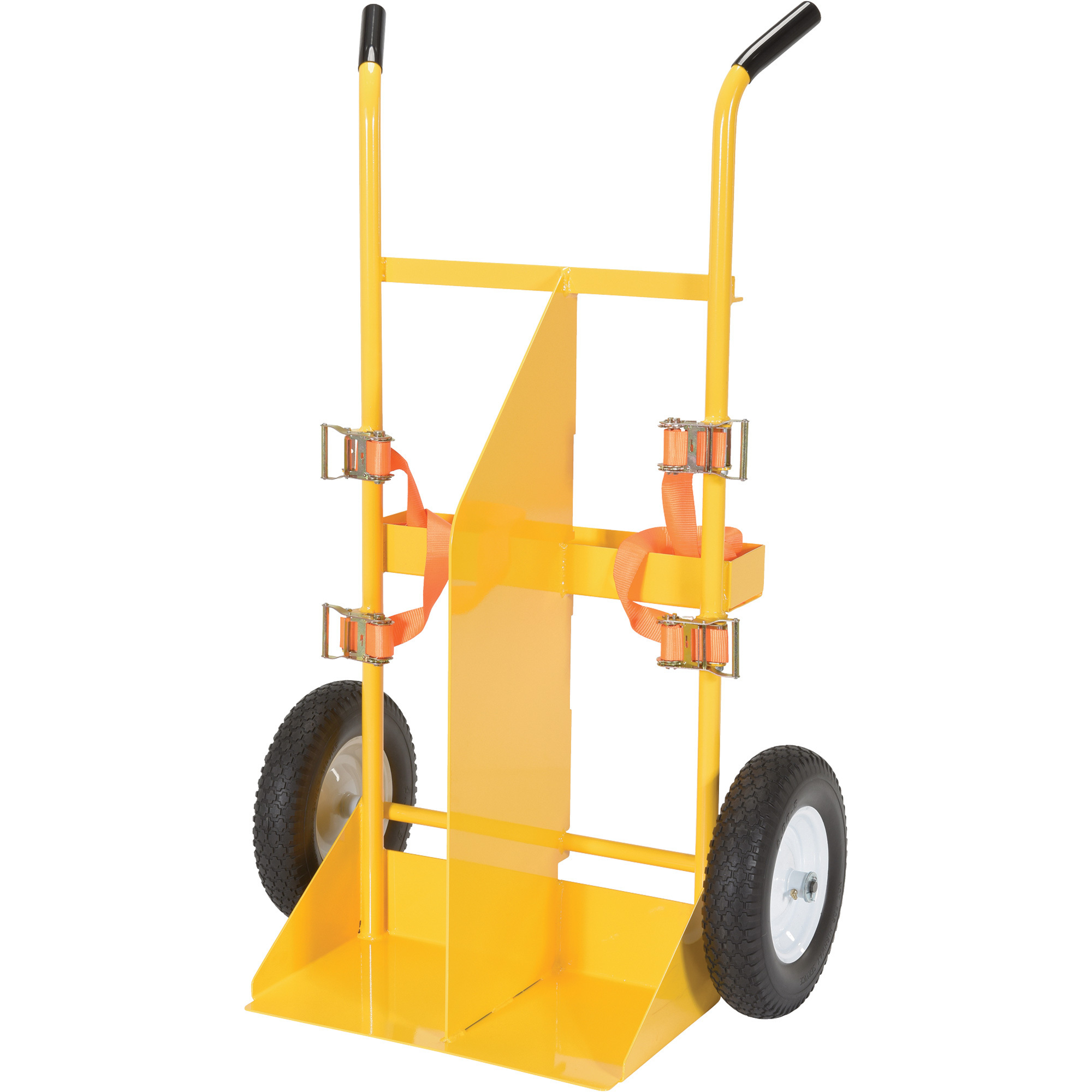 Vestil Welding Cylinder Cart - 500-Lb. Capacity, Foam-Filled Wheels, Powder-Coat Finish, Model# CYL-E-FF