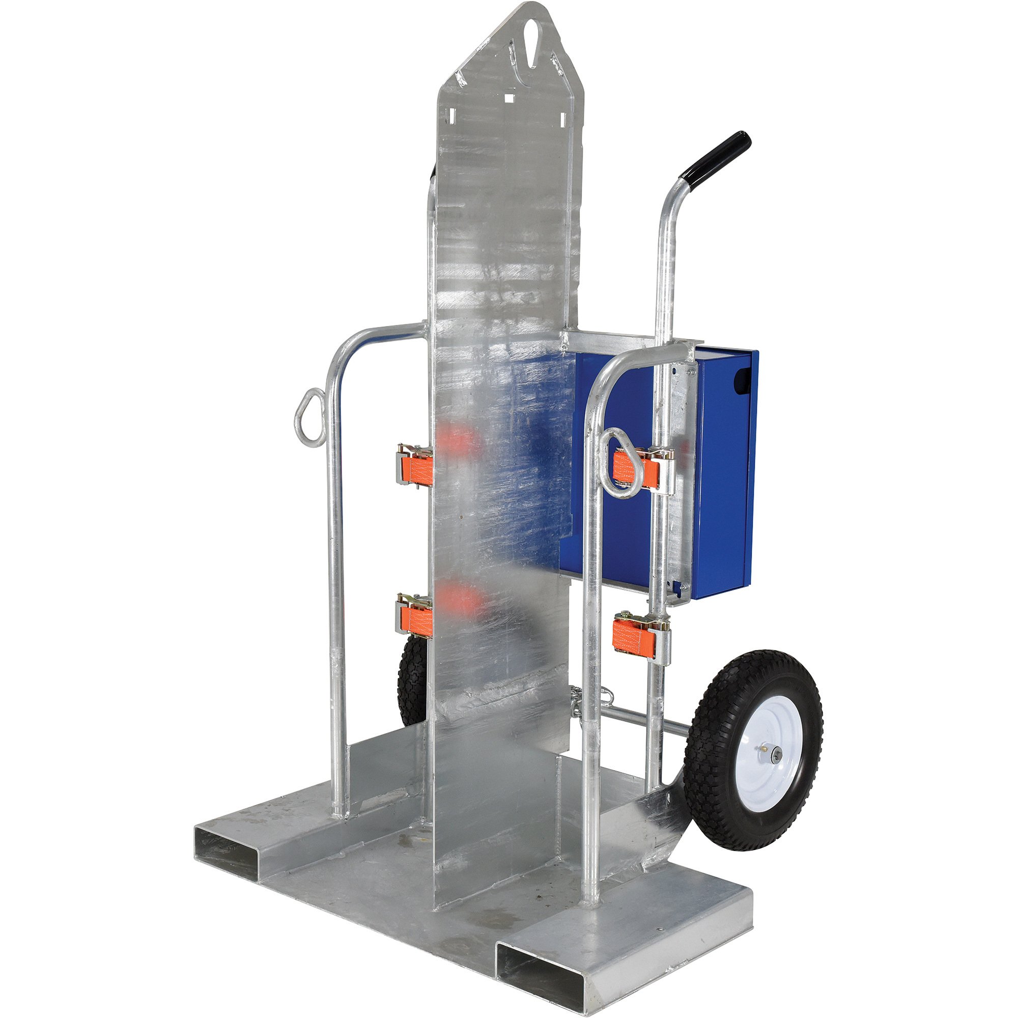 Vestil Welding Cylinder Torch Cart with Fork Pocket — 500Lb. Capacity