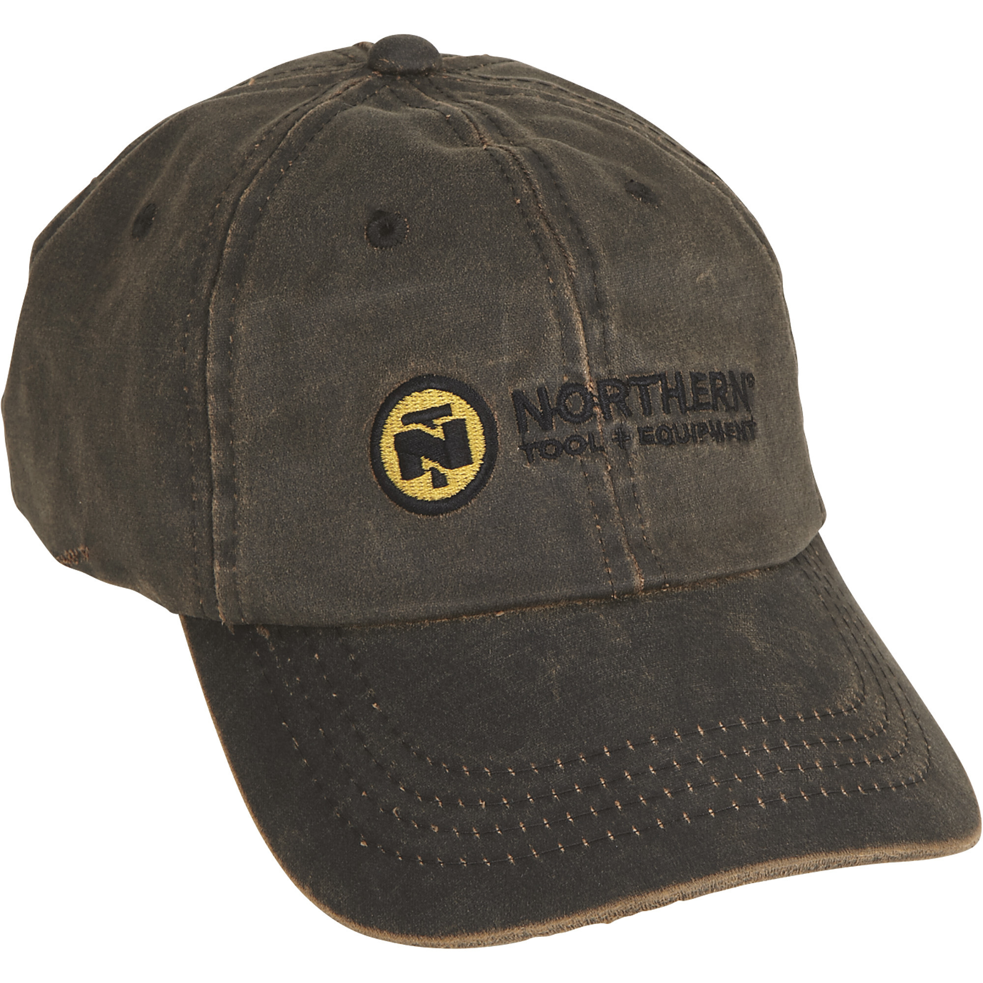 Northern Tool Men's Weathered Cotton Ball Cap - Brown, Model
