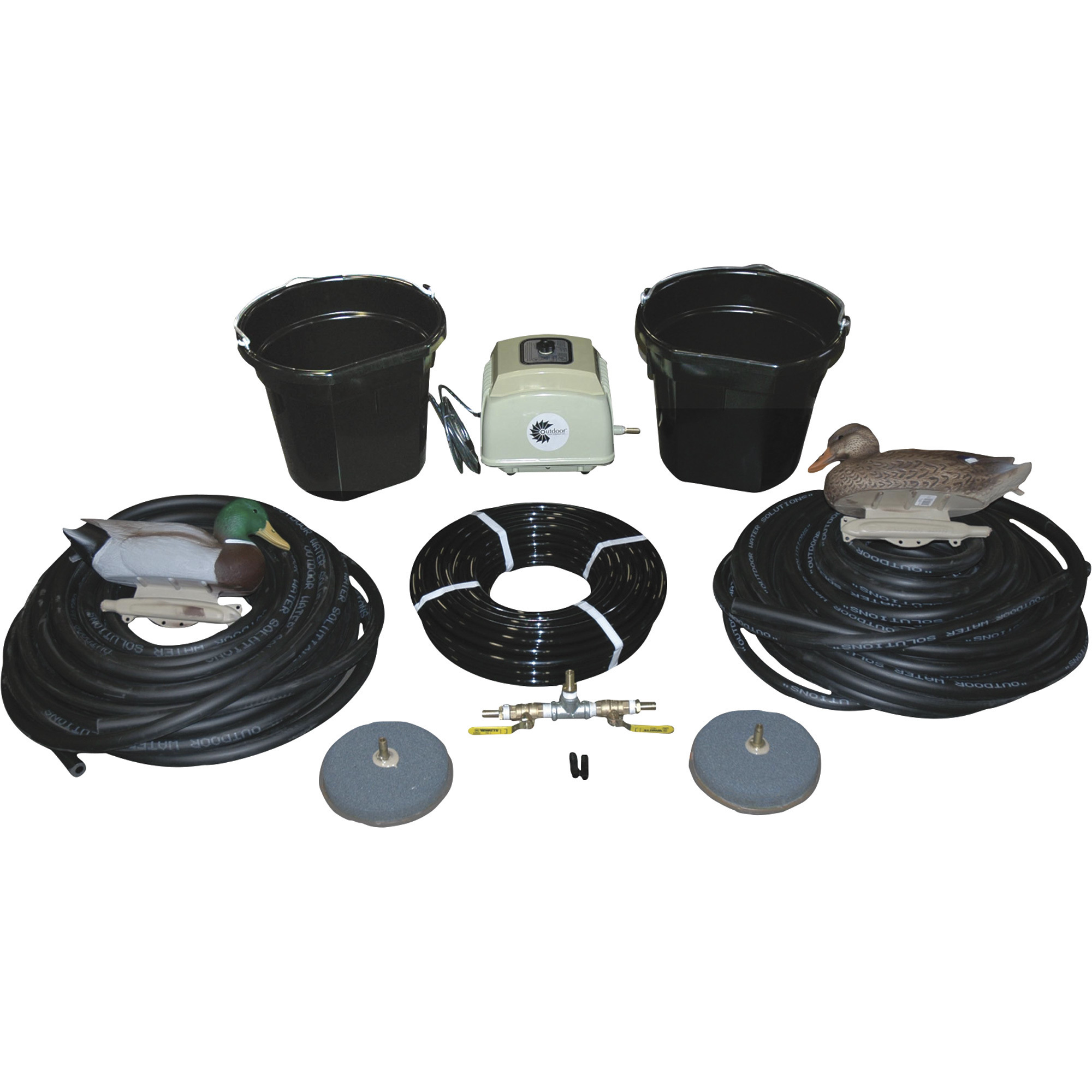 Outdoor Water Solutions AerMaster LD Electric Pond Aerator, 4.0 CFM, Model# EAU0183