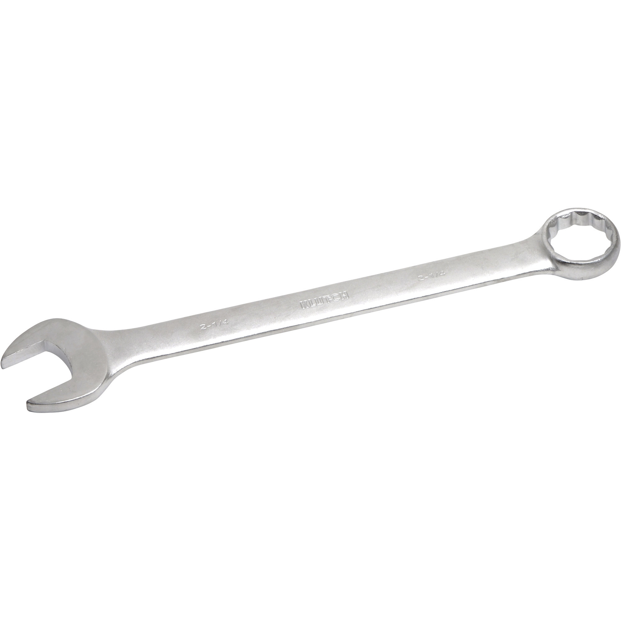 Klutch Full Polish Combination Wrench, SAE, 2 1/4in.