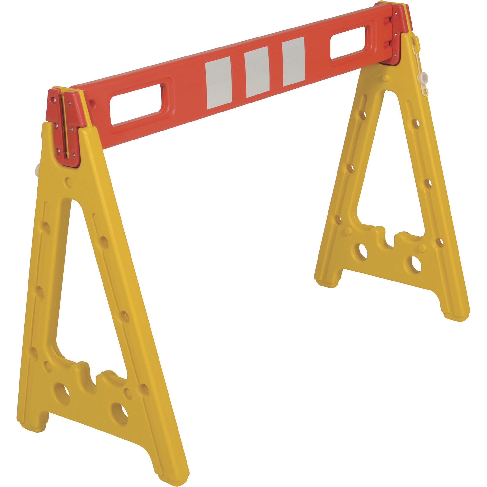 Vestil Collapsible A-Frame Barricade - 19.5in. x 31.75in., High Visibility, Reflective Tape, Model# AFB-44
