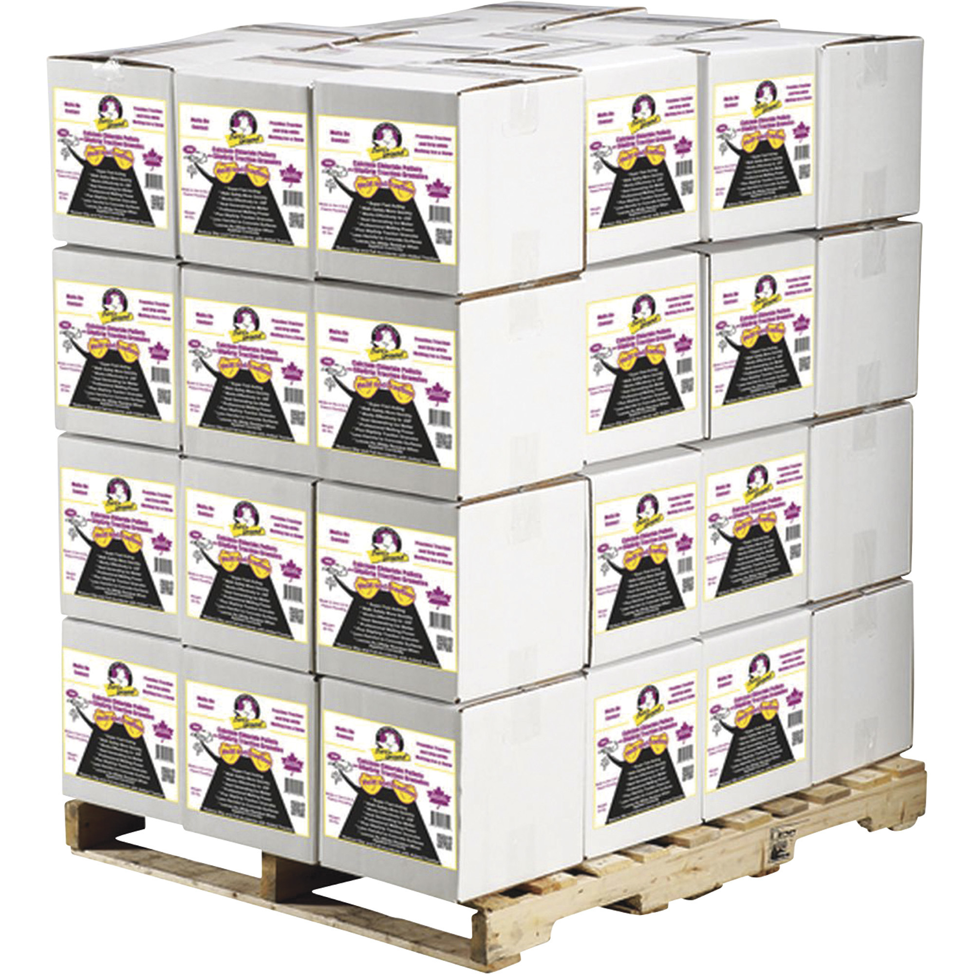 Bare Ground Pallet of Calcium Chloride Pellets with Traction Granules, 1,920-Lbs., Model# CCPSG-40P