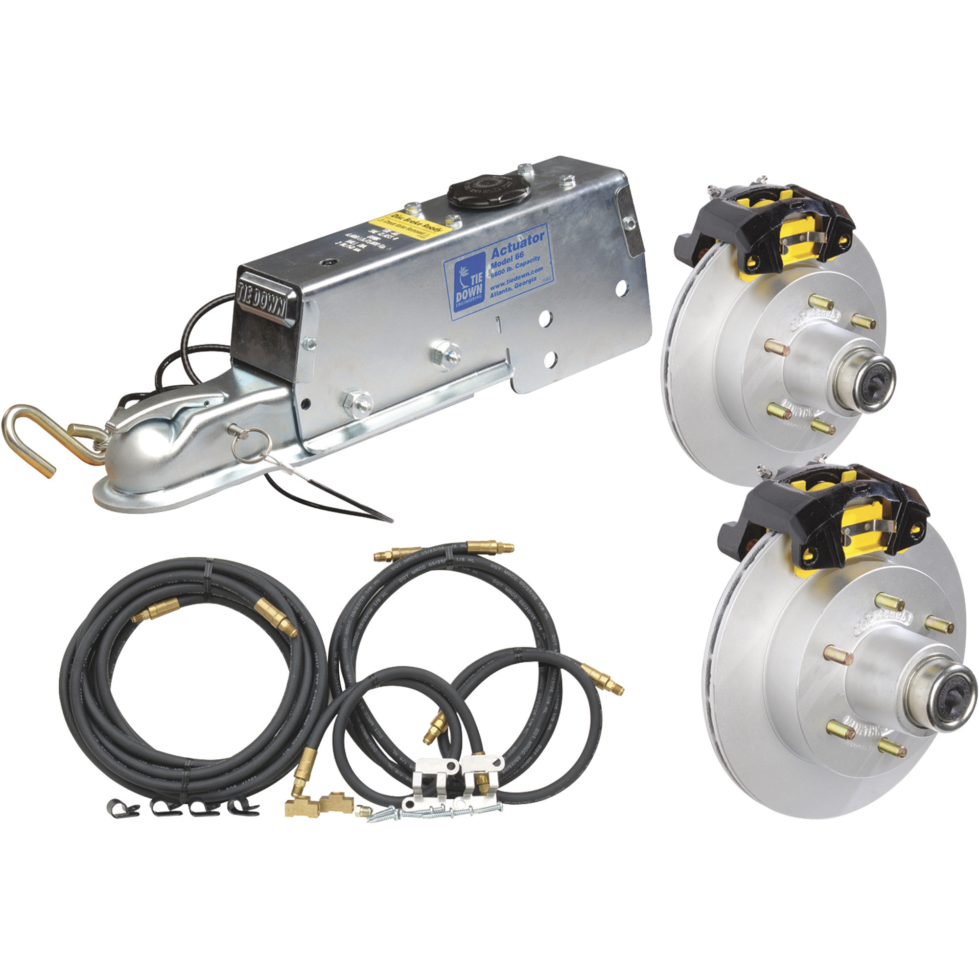 Dexter Complete Disc Brake Kit, 12in. Rotor, 8,000-Lb. Actuator, 6 Lugs, Model# 82406