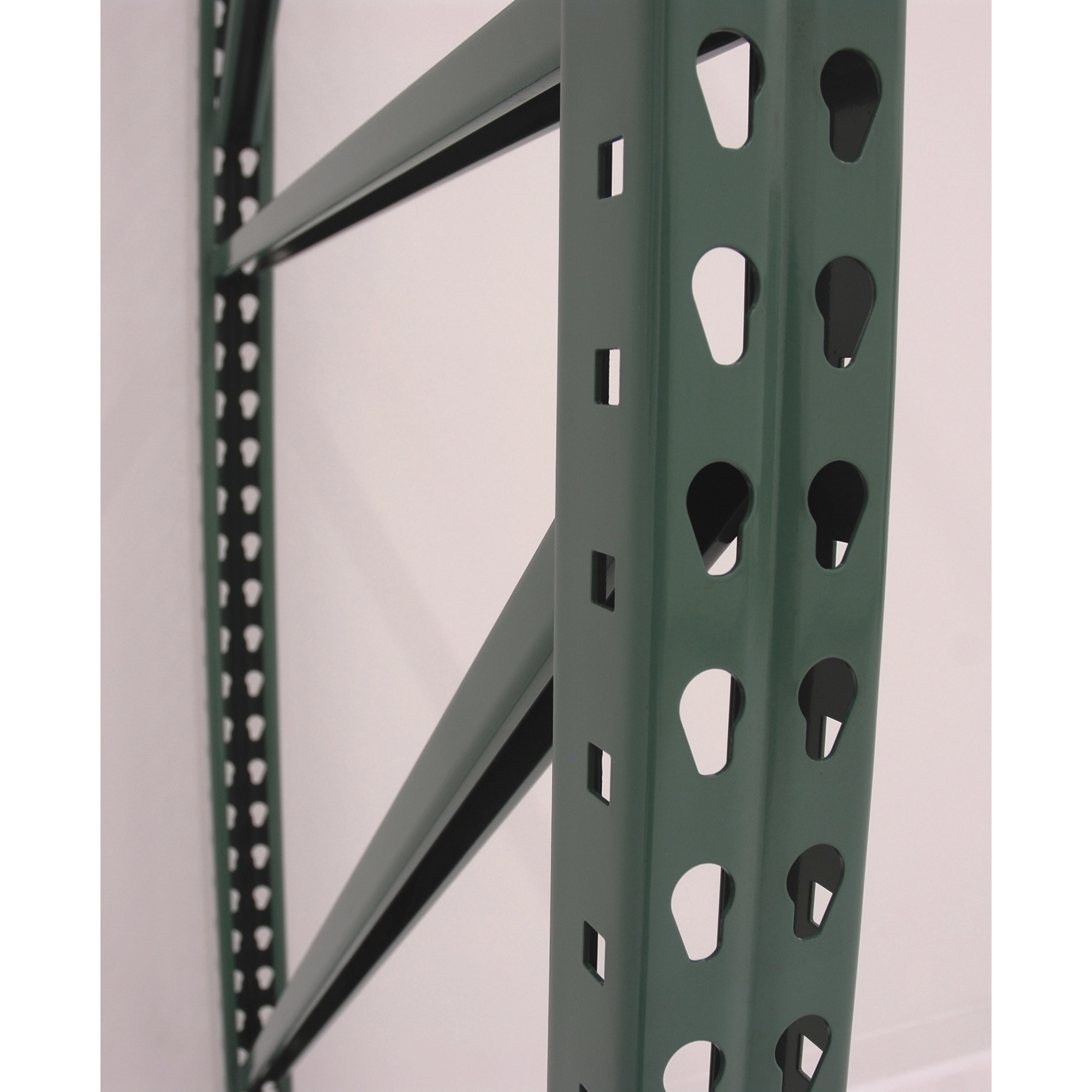AK Industrial Teardrop Pallet Rack Frame, 48in.D x 96in.H, Model# AK-UFI-96-48