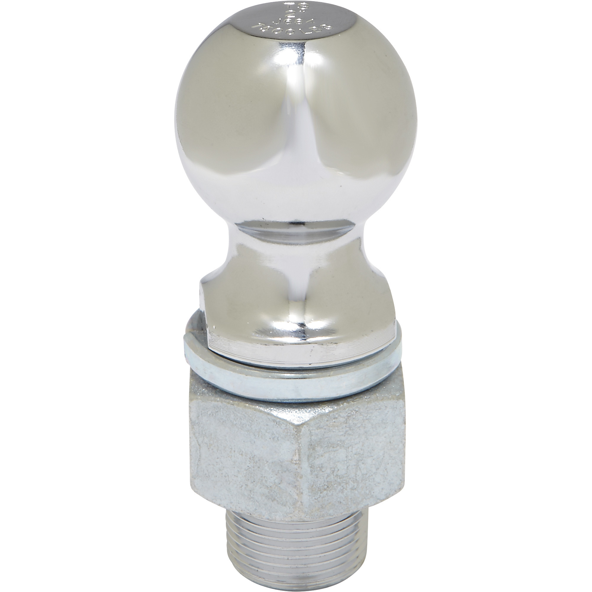 Ultra-Tow Chrome-Plated Hitch Ball, 2in. Ball, 7,500-Lb. GTW, 1-1/4in. Dia. x 2-1/4in.L Shank
