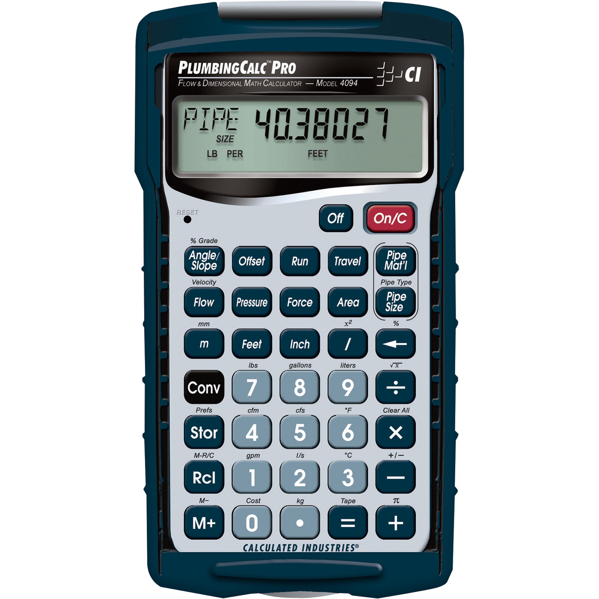 Calculated Industries PlumbingCalc Pro Calculator, Model# 4094
