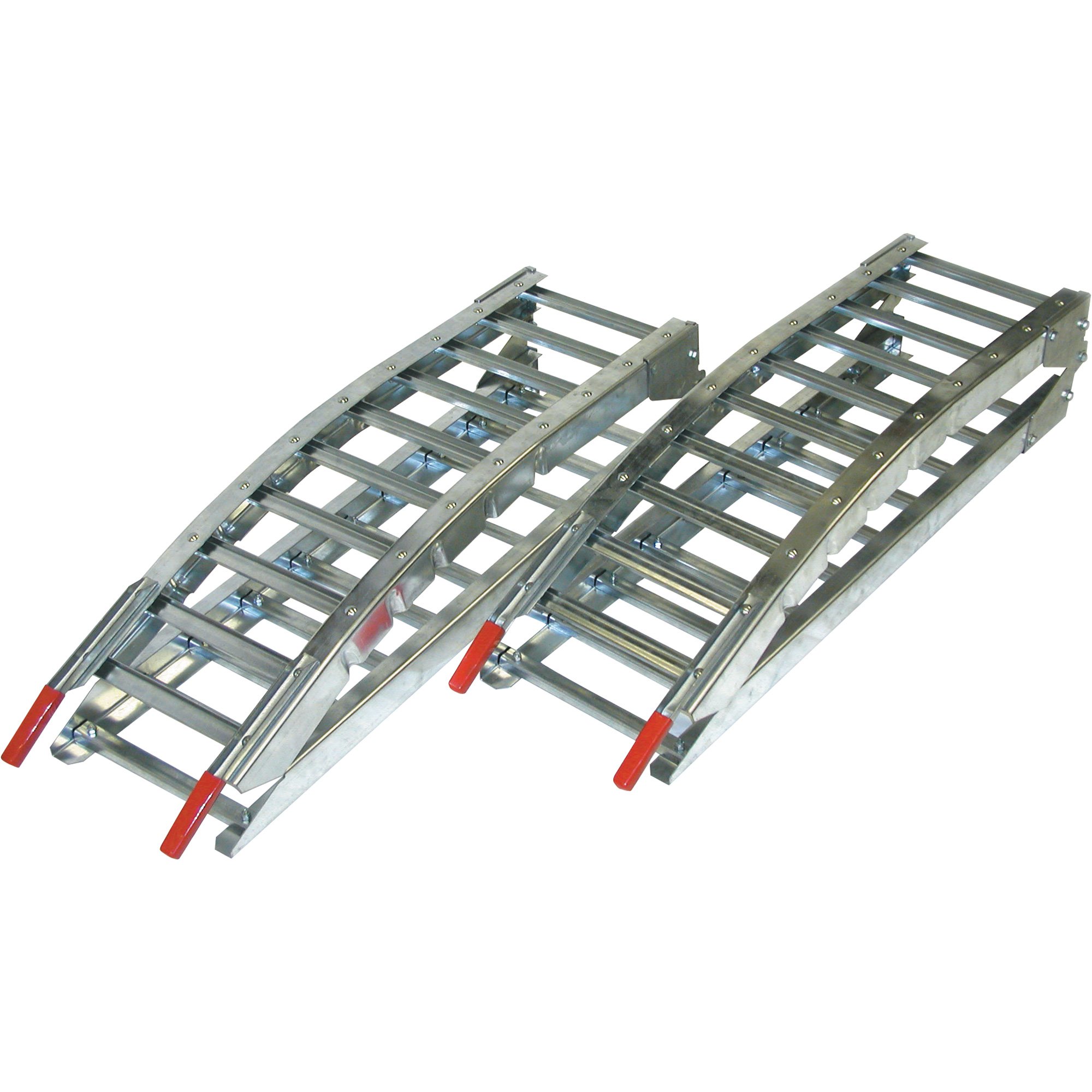 West Folding Arched Hybrid Loading Ramp Set- 1,400-Lb. Capacity, 7ft.L, Model# 1224