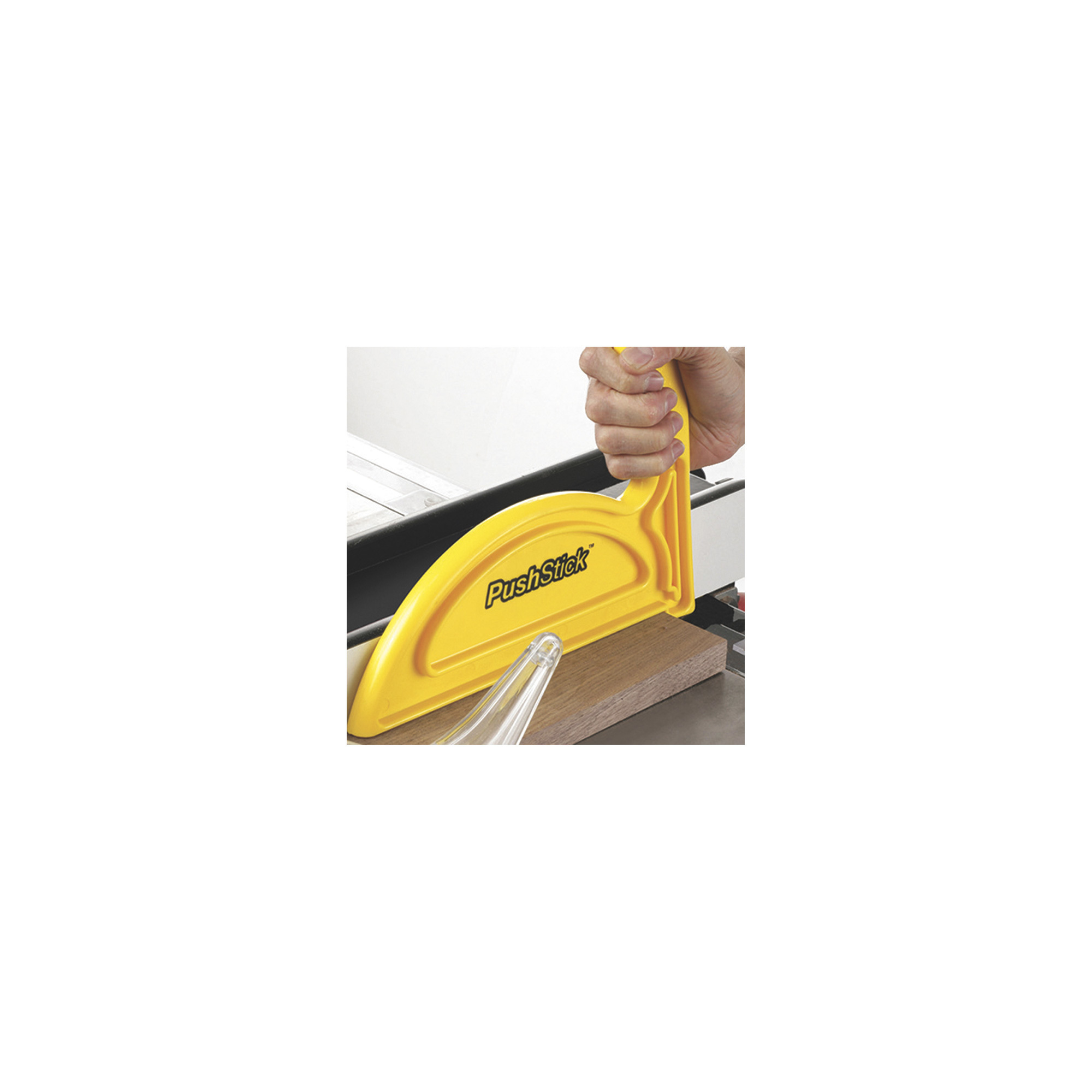 Powertec Deluxe Push Stick For Table Saw, Router & Band Saw – Ergonomic L-Shape, 2-Pack