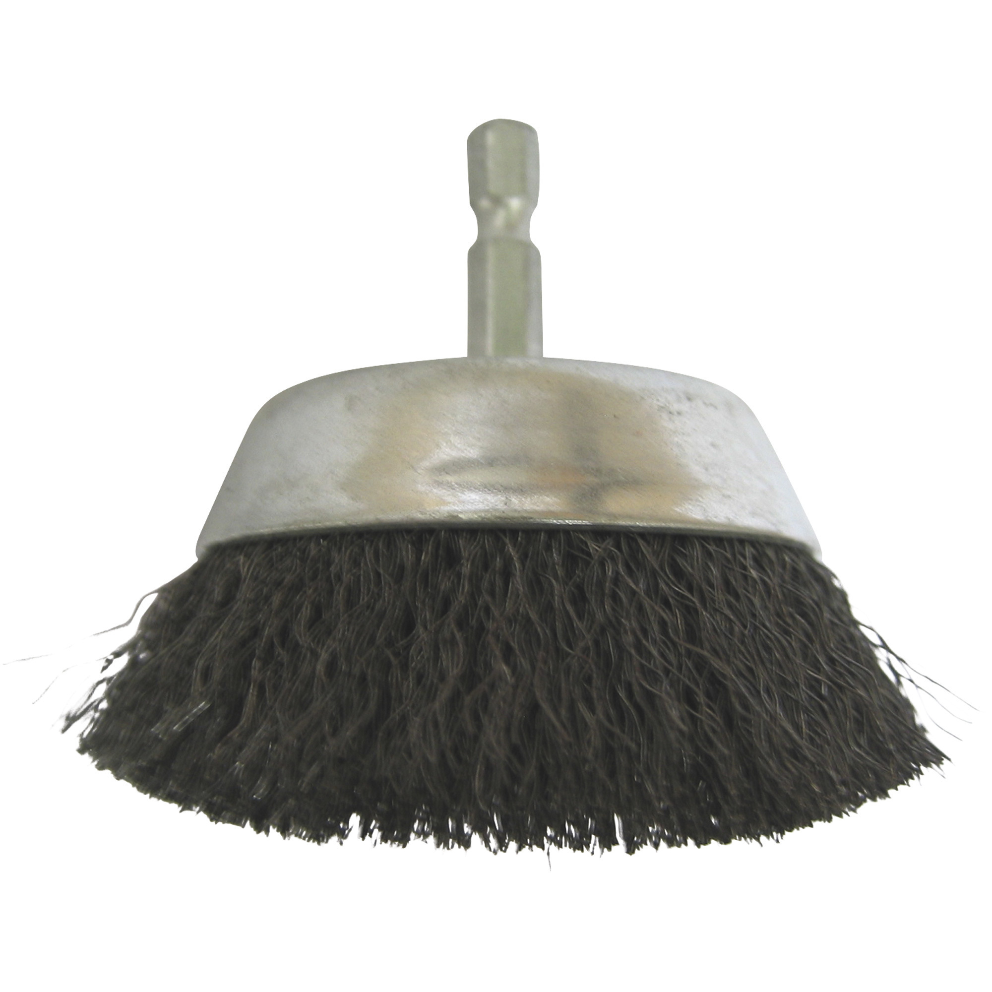 Klutch Wire Cup Brush, 3in., Fine, 1/4in. Hex Shank