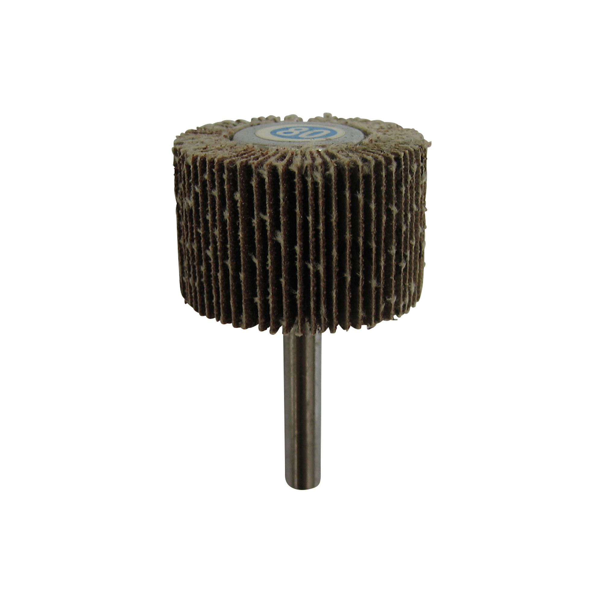 Klutch Flap Wheel, 120 Grit, 1in. x 1in., 1/4in. Hex Shaft, Model 6702525120 Northern Tool