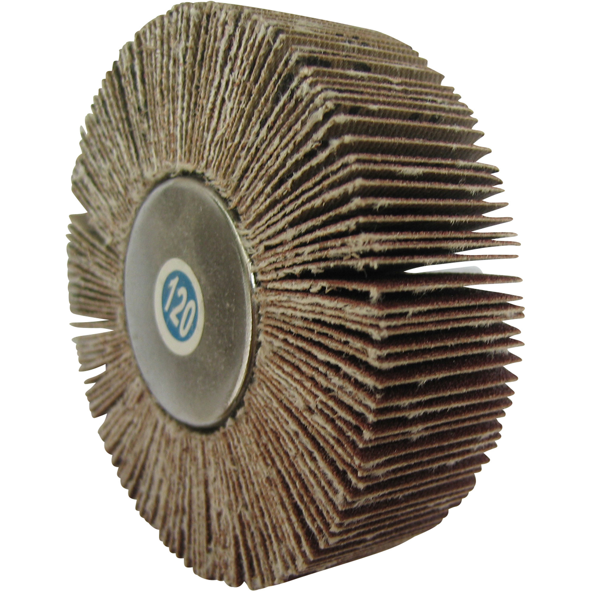 Klutch Flap Wheel, 60 Grit, 3-1/8in. x 1in., 1/4in. Hex