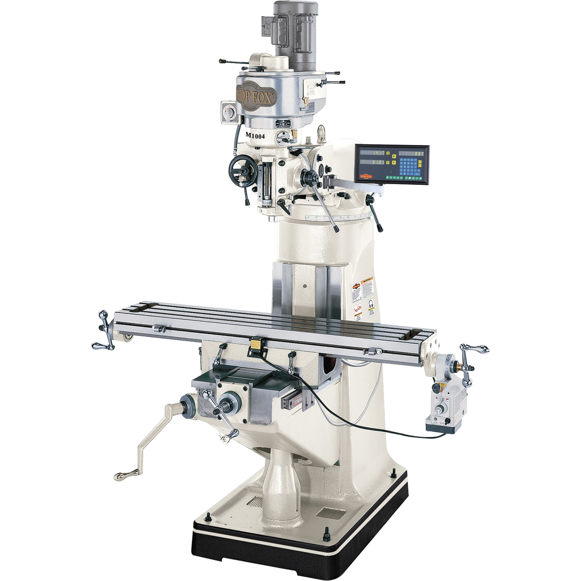 SHOP FOX Vertical Mill with Digital Readout — 9in. x 49in., 2 HP