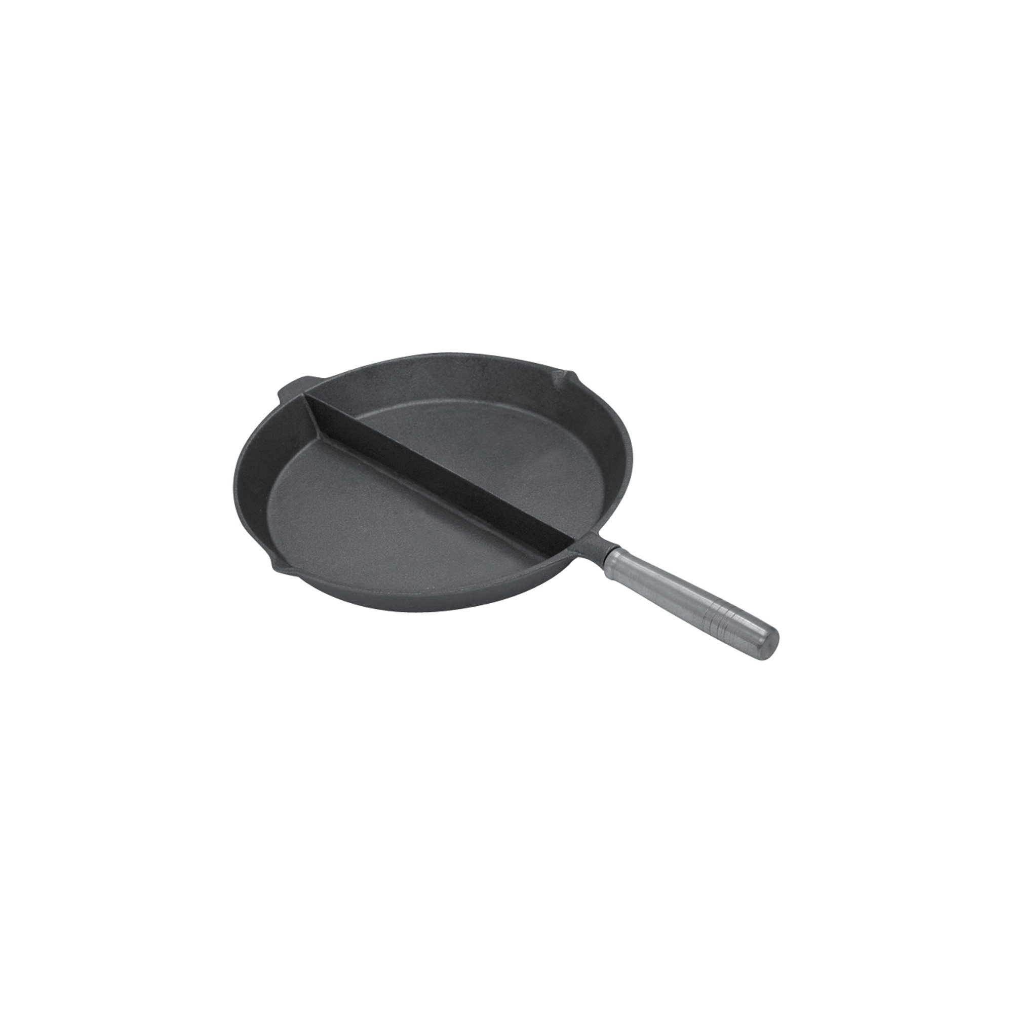 12in. Cast Iron Divided Frypan Northern Tool