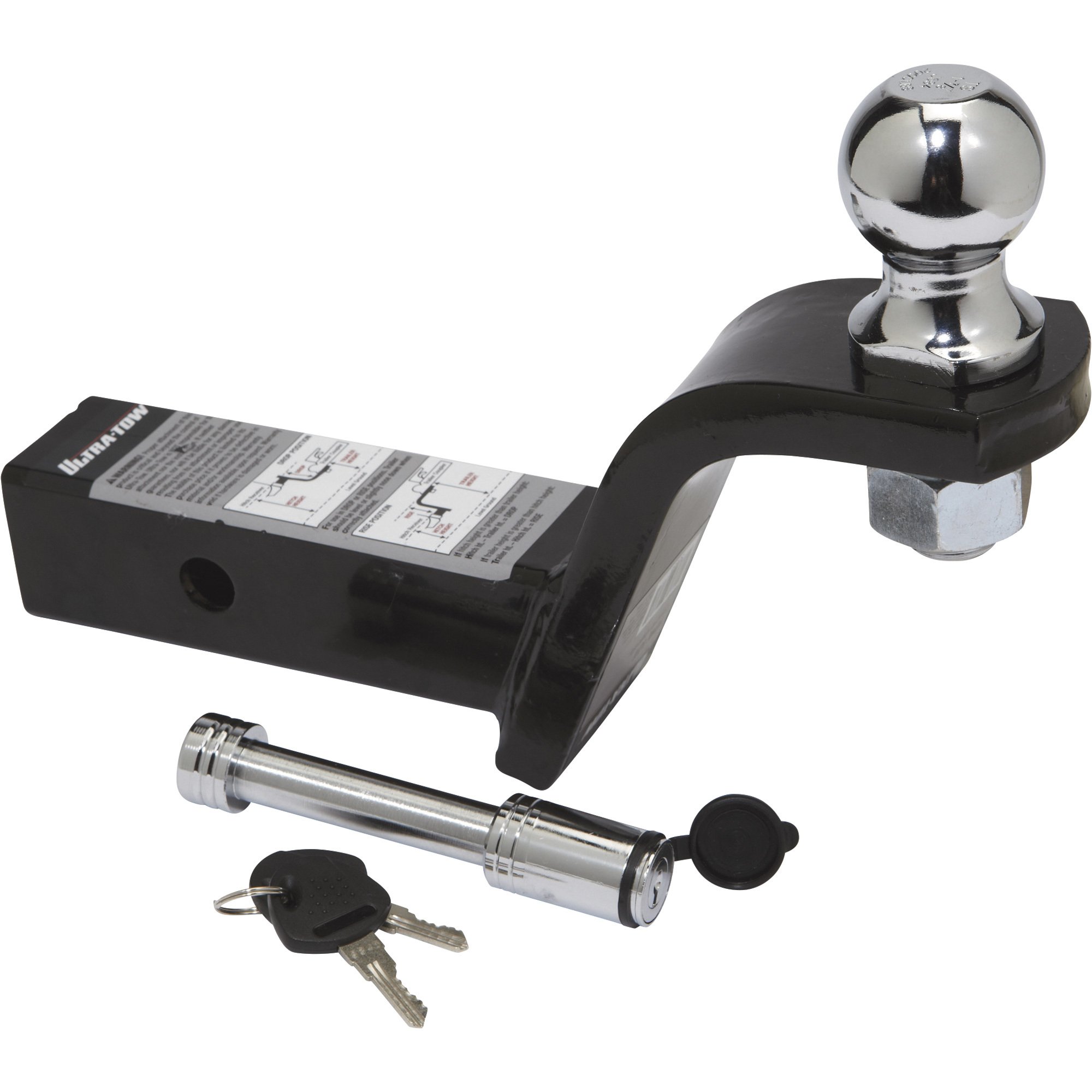 Ultra-Tow Tow-Ready Ball Mount Starter Kit, Class III, 4in. Drop, 2000-Lb. Tow Wt., 1-7/8in. Ball