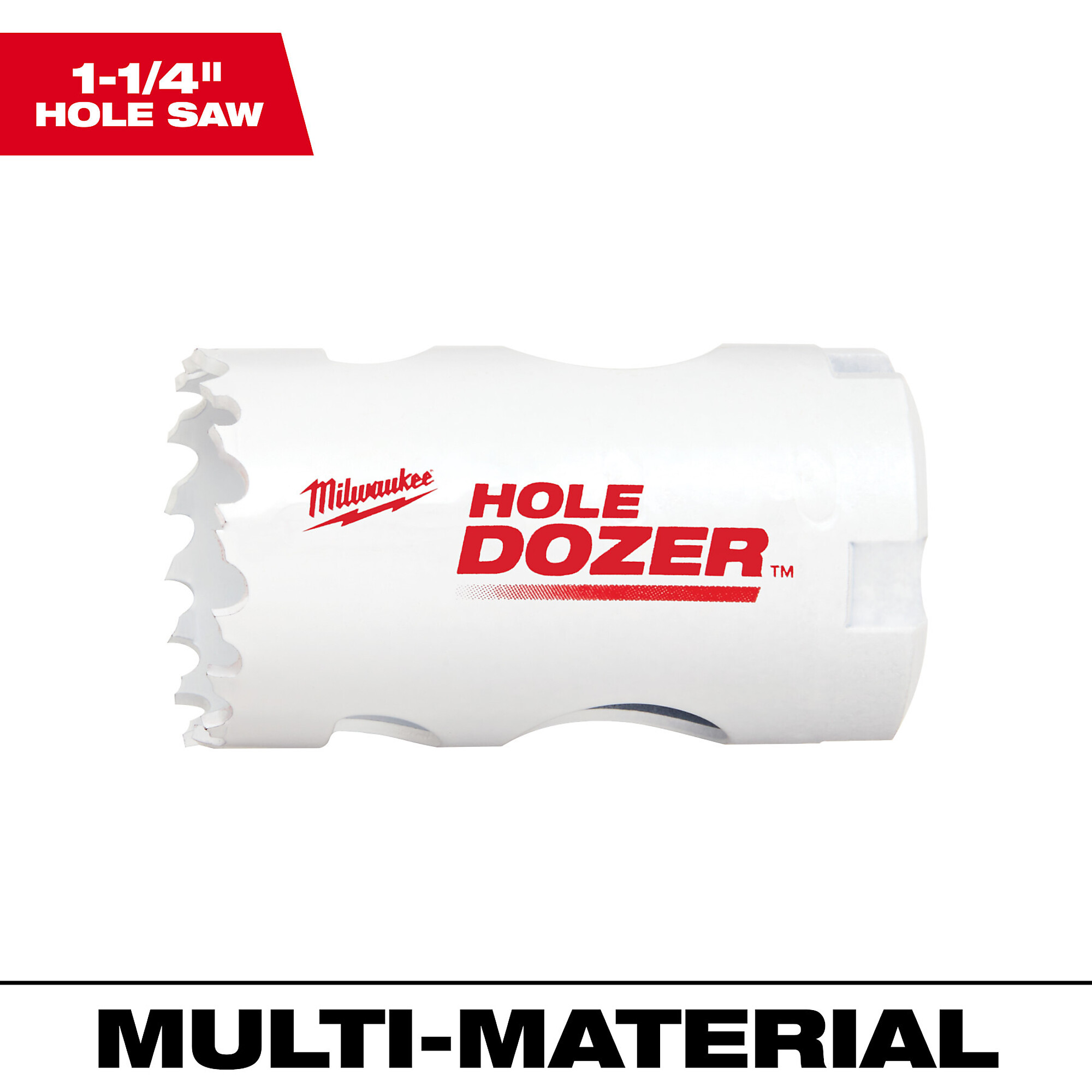 Milwaukee Hole Dozer Bi-Metal Hole Saw, 1 1/4in., Model# 49-56-0062