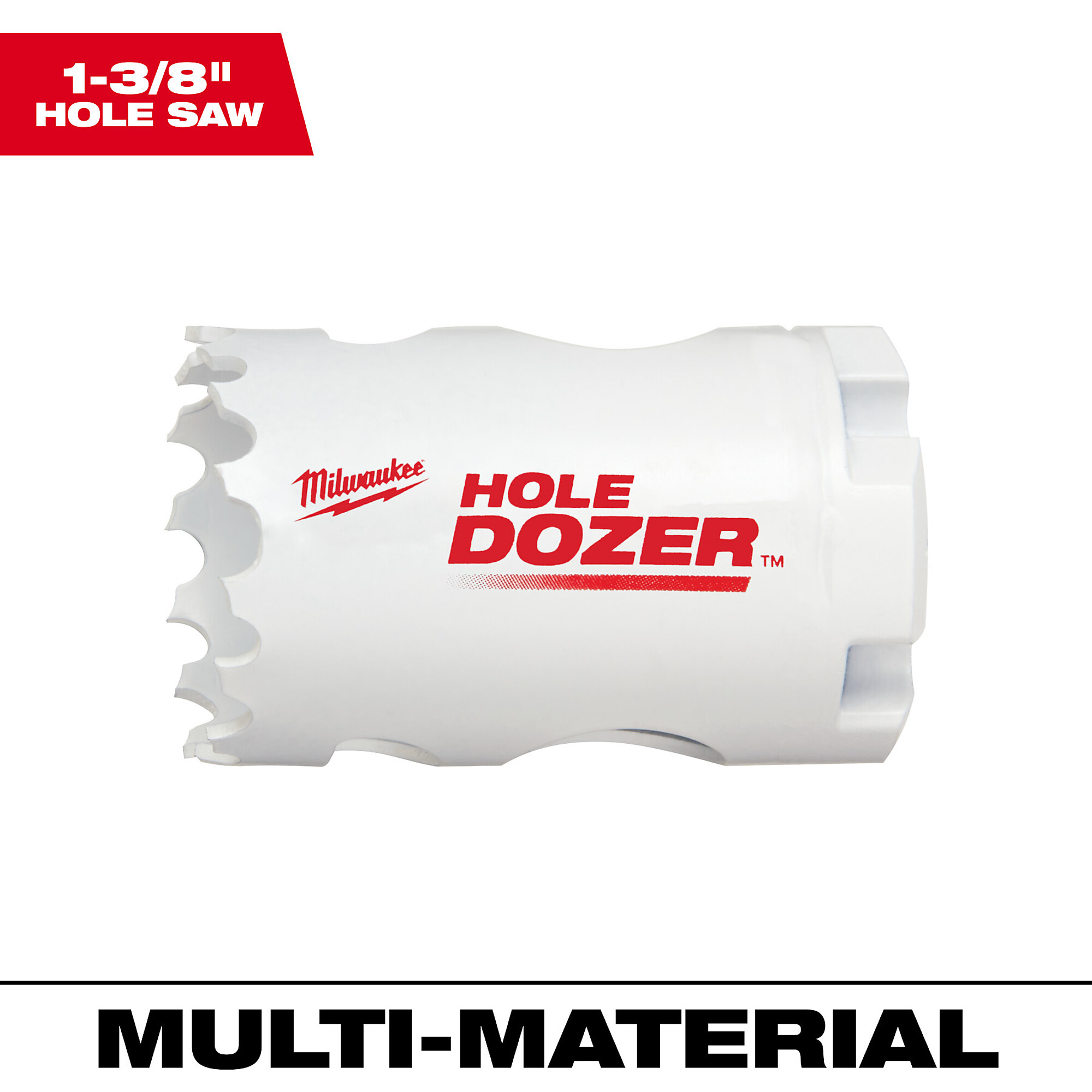 Milwaukee Hole Dozer Bi-Metal Hole Saw, 1 3/8in., Model# 49-56-0072