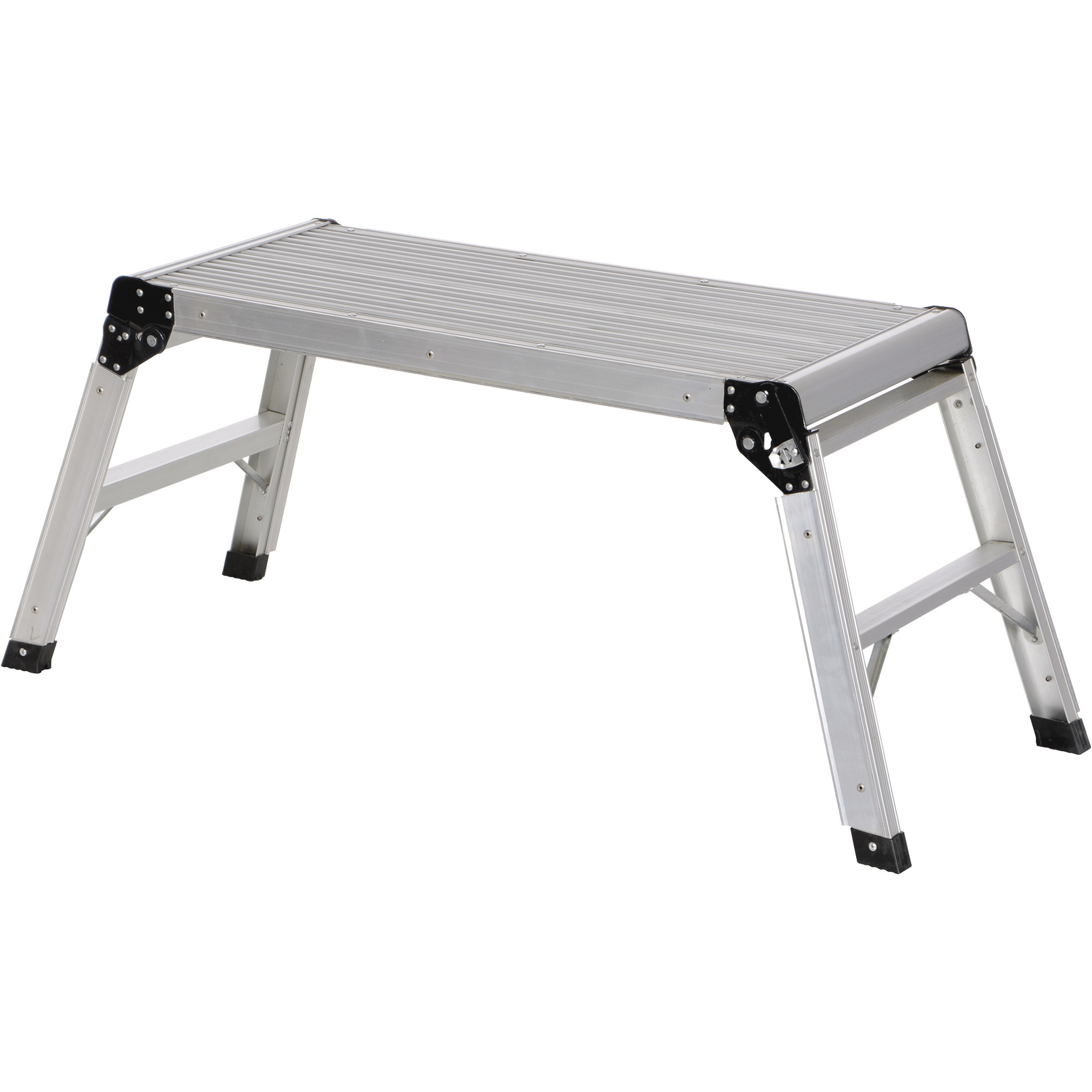 Vestil Aluminum Folding Step Platform — 250-Lb. Capacity, 32in.L x 15in ...