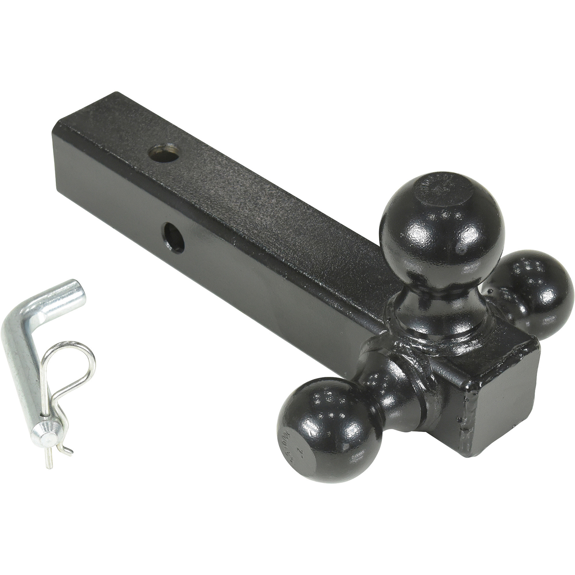 Vestil Tri-Ball Hitch Attachment - 2in. Receiver, 1 7/8in., 2in. & 2 5/16in. Balls, Model# HITCH-3B