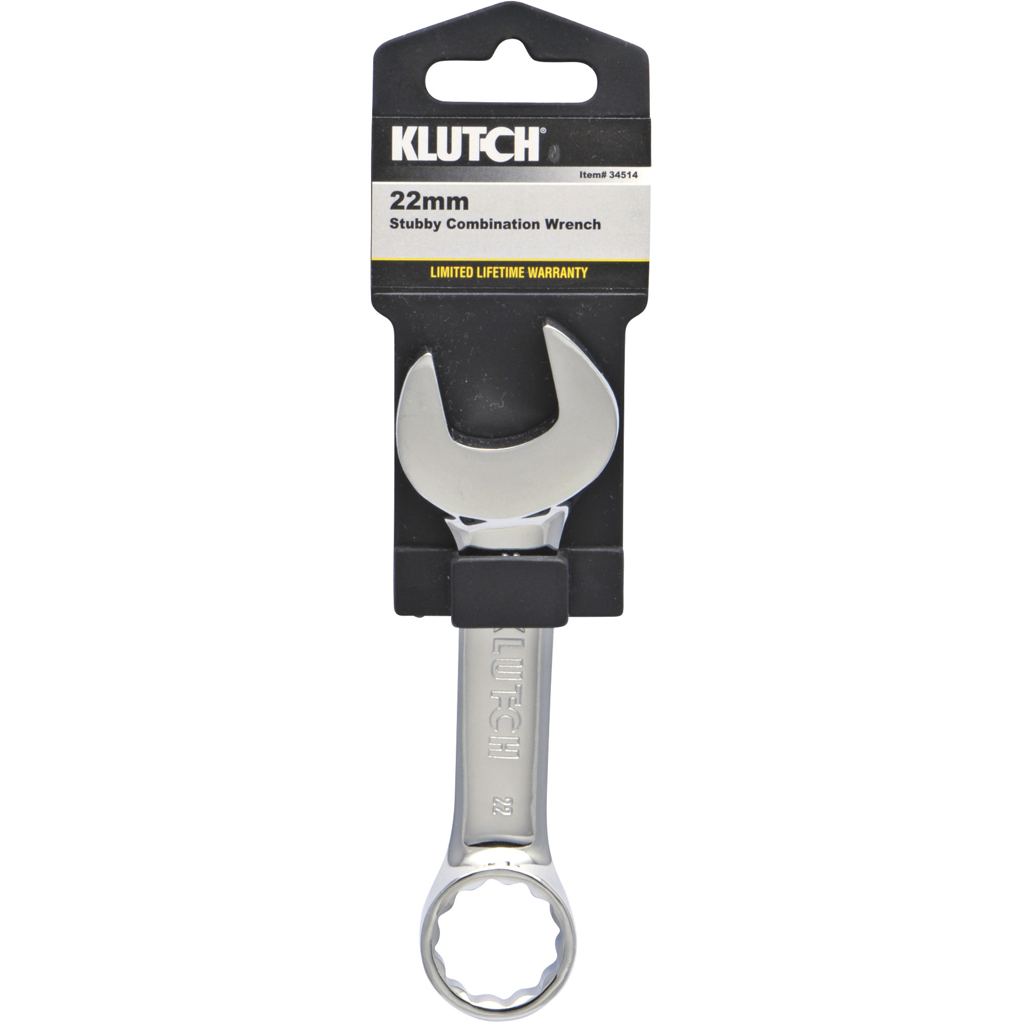 Klutch Stubby Combination Wrench Metric 22mm Northern Tool