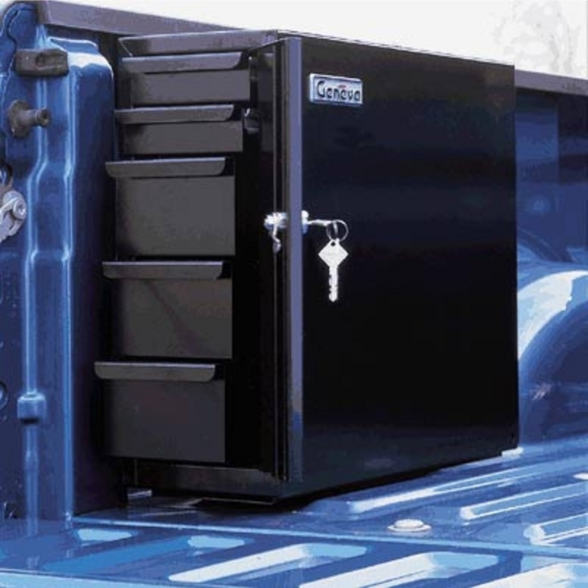 Northern Tool + Equipment Steel Truck Tool Box — 5 Drawer, Black