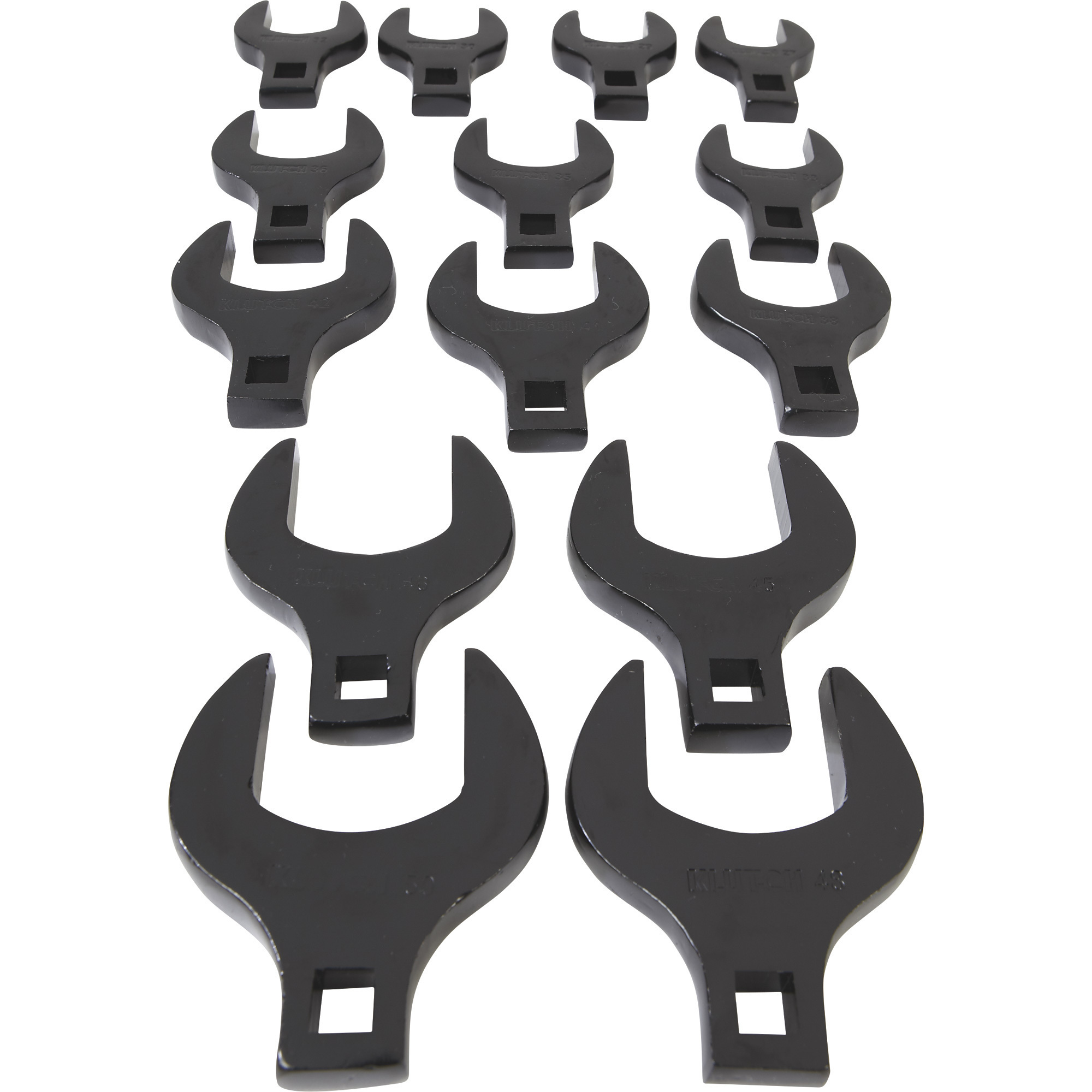 Klutch Jumbo Metric Crowfoot Wrench Set — 14-Pc. | Northern Tool