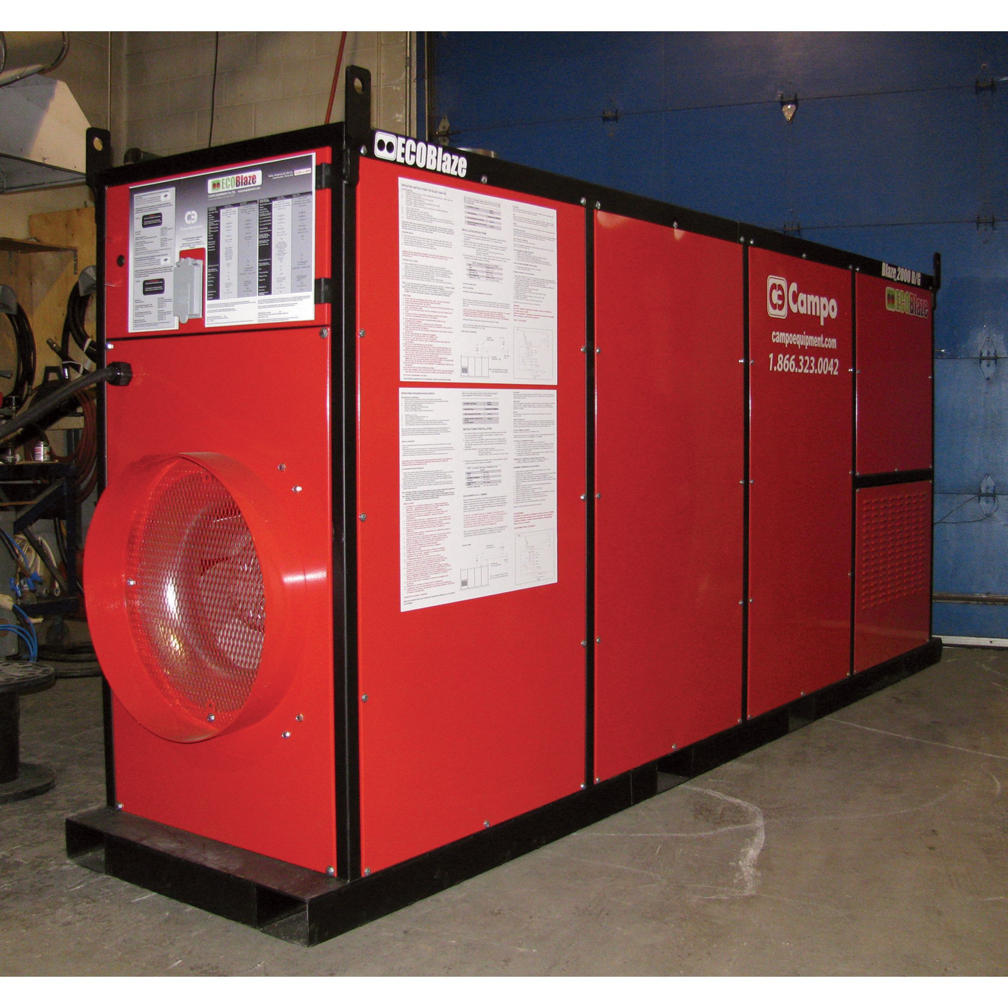 EcoBlaze Indirect Portable Natural Gas/Propane Heater — 1,760,000 BTU,  16,000 CFM, Model# Blaze 2000 G | Northern Tool