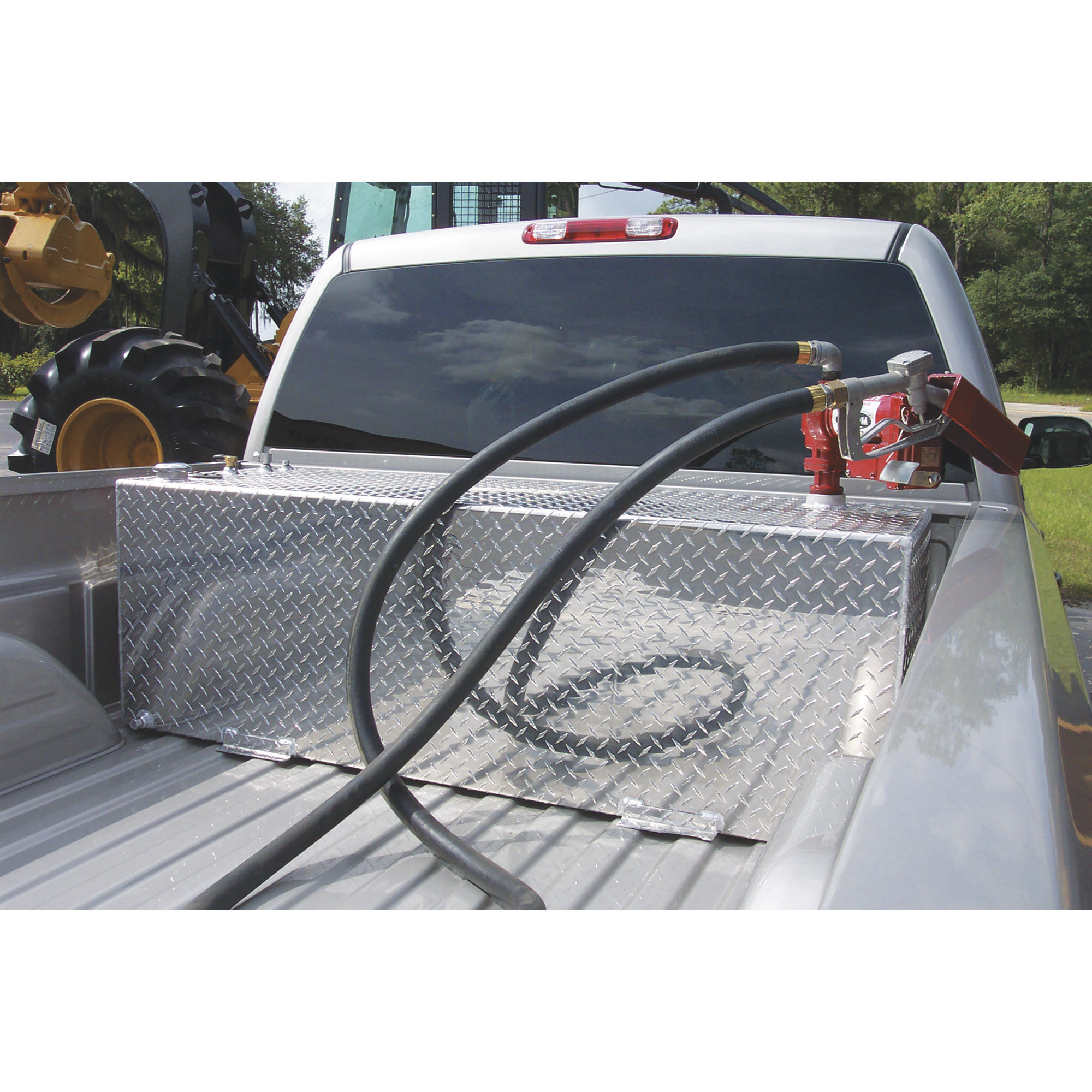 WEATHER GUARD 100-Gallons White Rectangle Steel Truck Fuel Transfer Tank in  the Truck Transfer Tanks department at