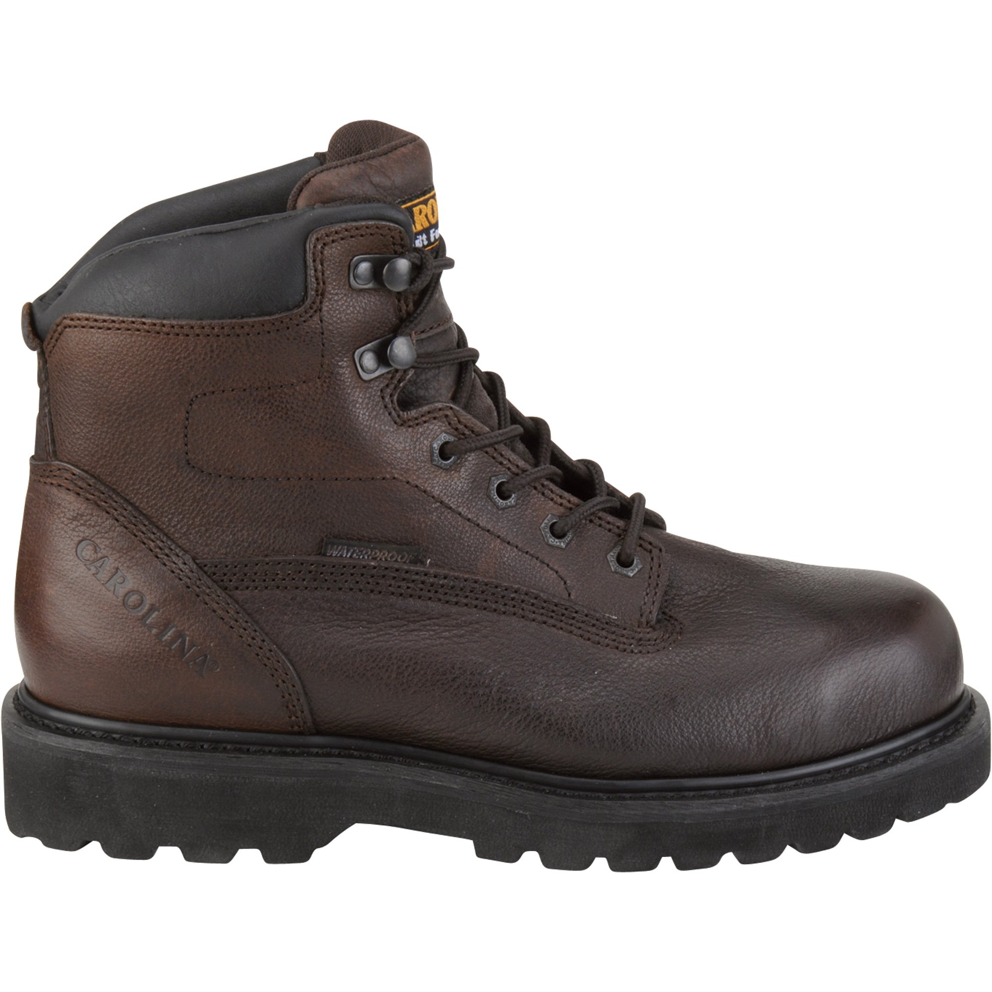 Carolina 6in. Waterproof Steel Toe EH Work Boots — Brown 