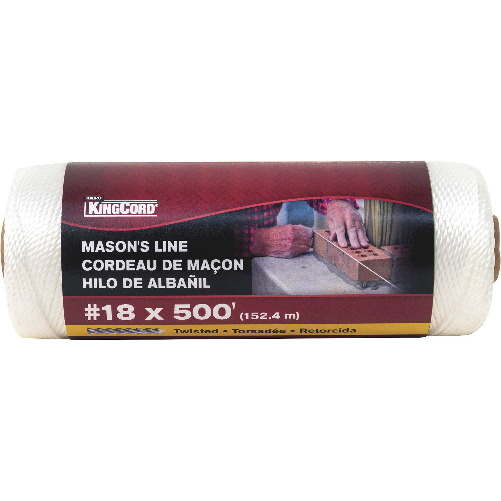 KingCord #18 x 500ft. Twisted Nylon Mason Line
