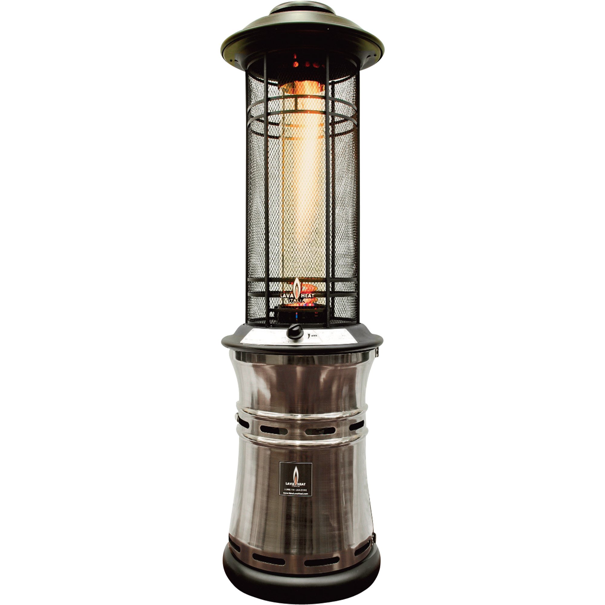Lava Heat Italia Ember Outdoor Heater — 51,000 BTU, Propane, Gun Metal Finish, Model# 851270003679