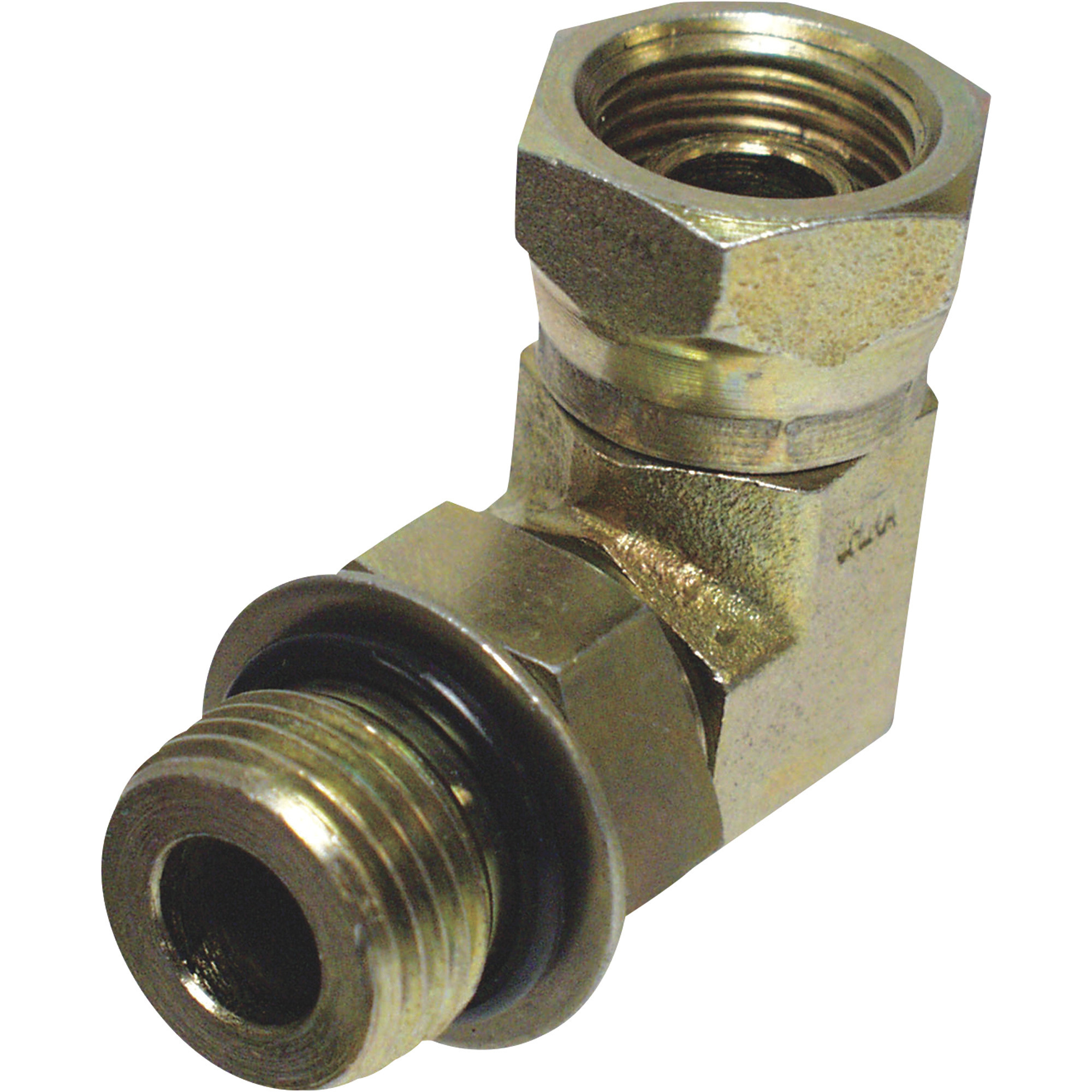 Apache 90 Degree O-Ring Swivel Adapter Adapter, 1/2in. F NPSM x 1/2in. M STOR