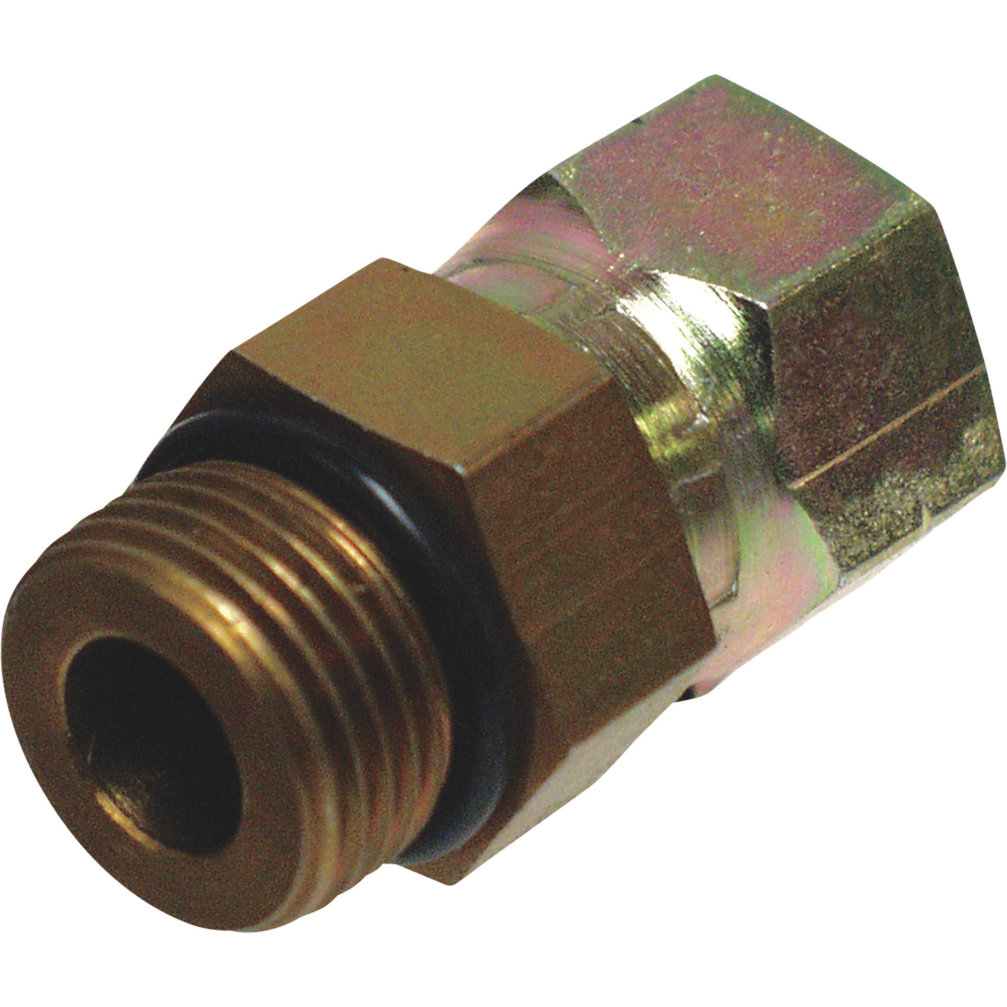Apache O-Ring Swivel Adapter Adapter, 3/8in. F NPSM x 3/8in. M STOR