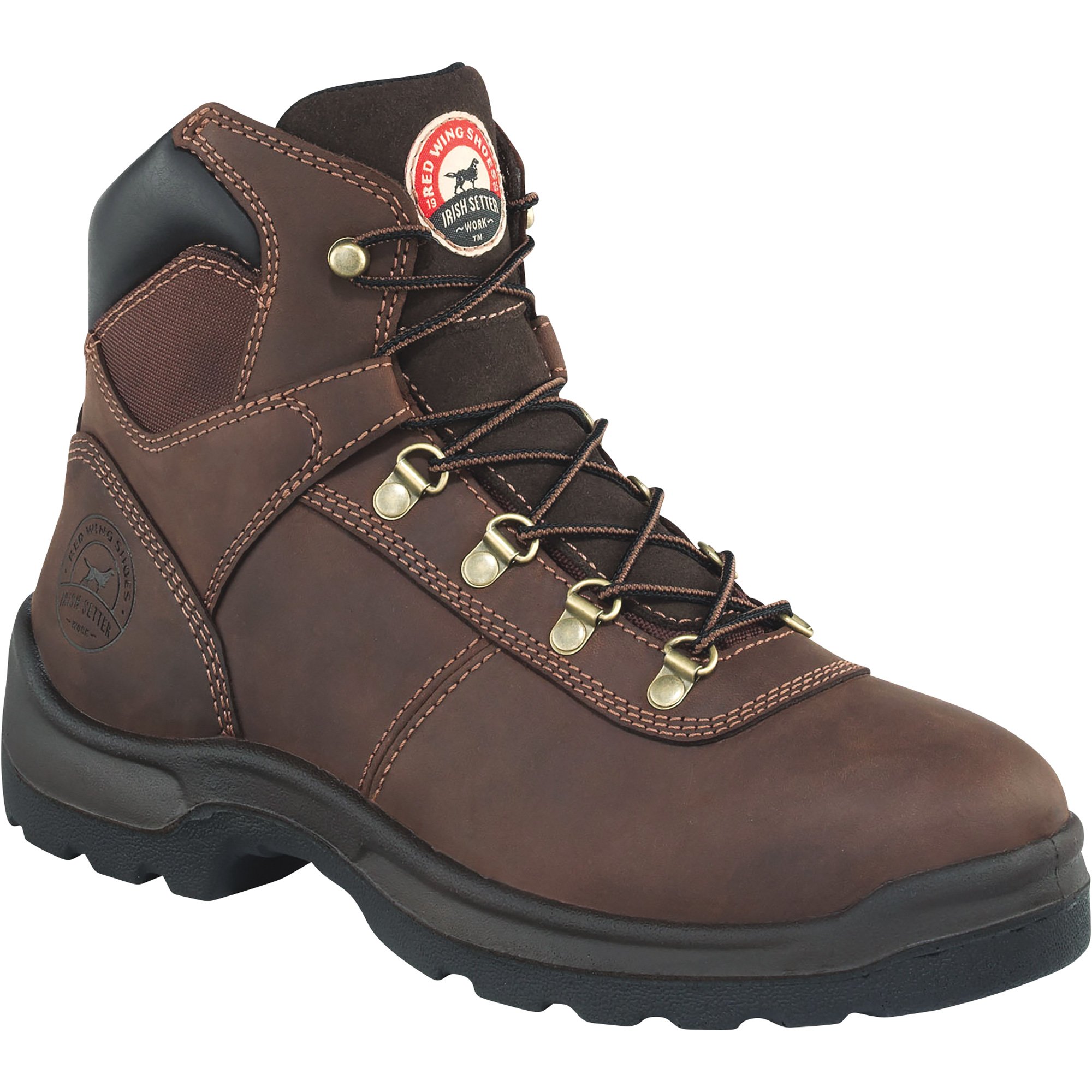 Red Wing IRISH SETTER Brown Leather Work Boots / Hiking Boots Sz 14 UltraDry Irish Setter UltraDry Work Boots Men main image 3